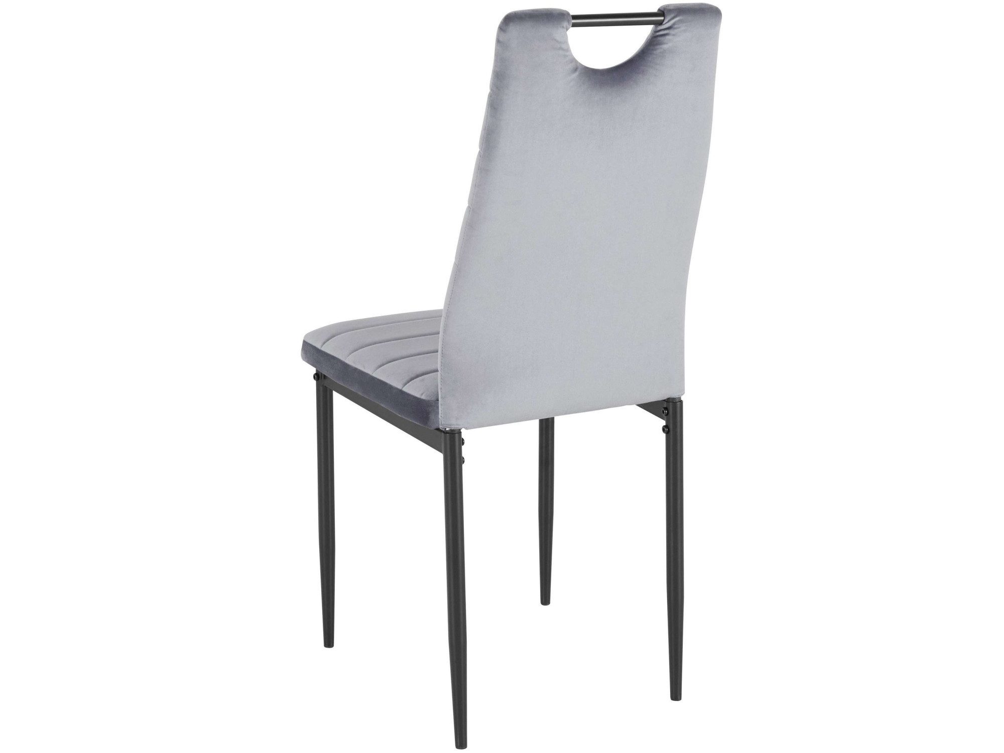 INOSIGN Eethoek Silvi-Mandy Glazen tafel 110x110 cm met 4 stoelen (velours stof), frame van metaal (set, 5-delig)