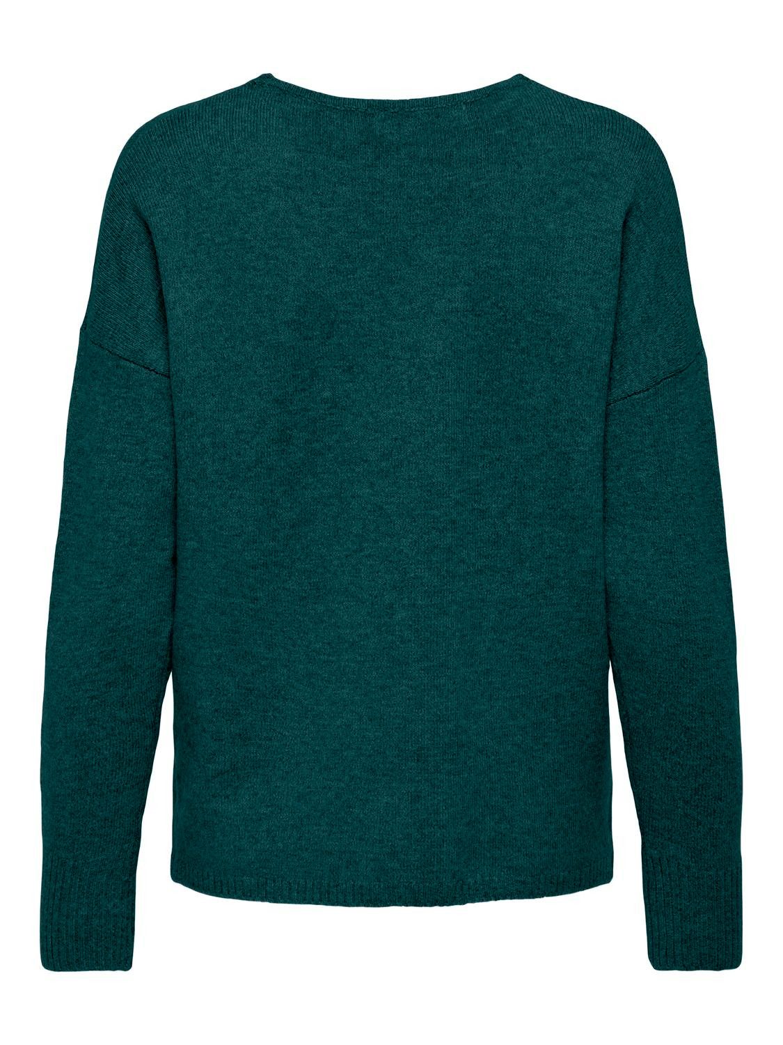Only Trui met V-hals ONLRICA LIFE L S V-NECK PULLO KNT NOOS