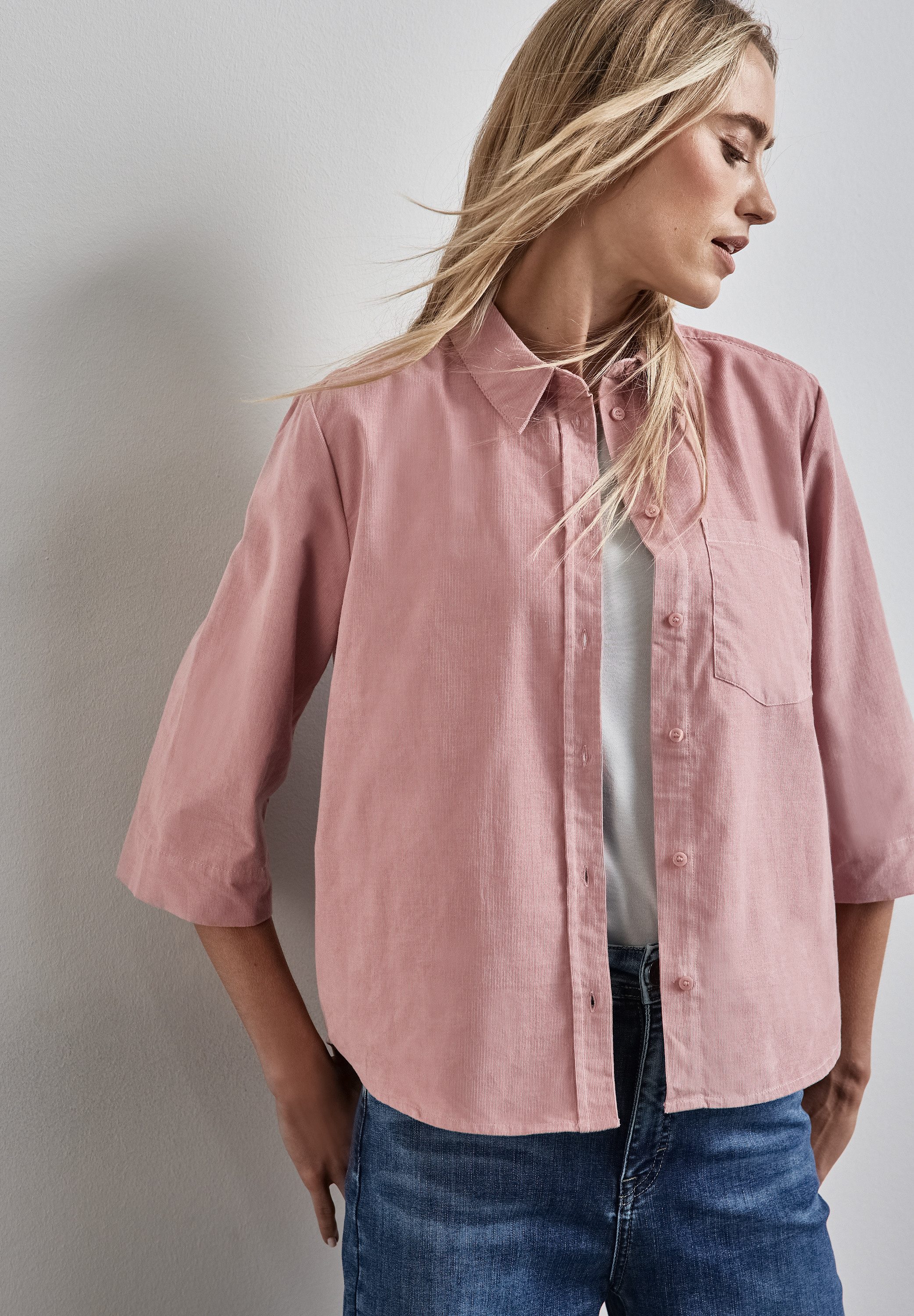 STREET ONE Blouse met lange mouwen met 3/4-mouwen