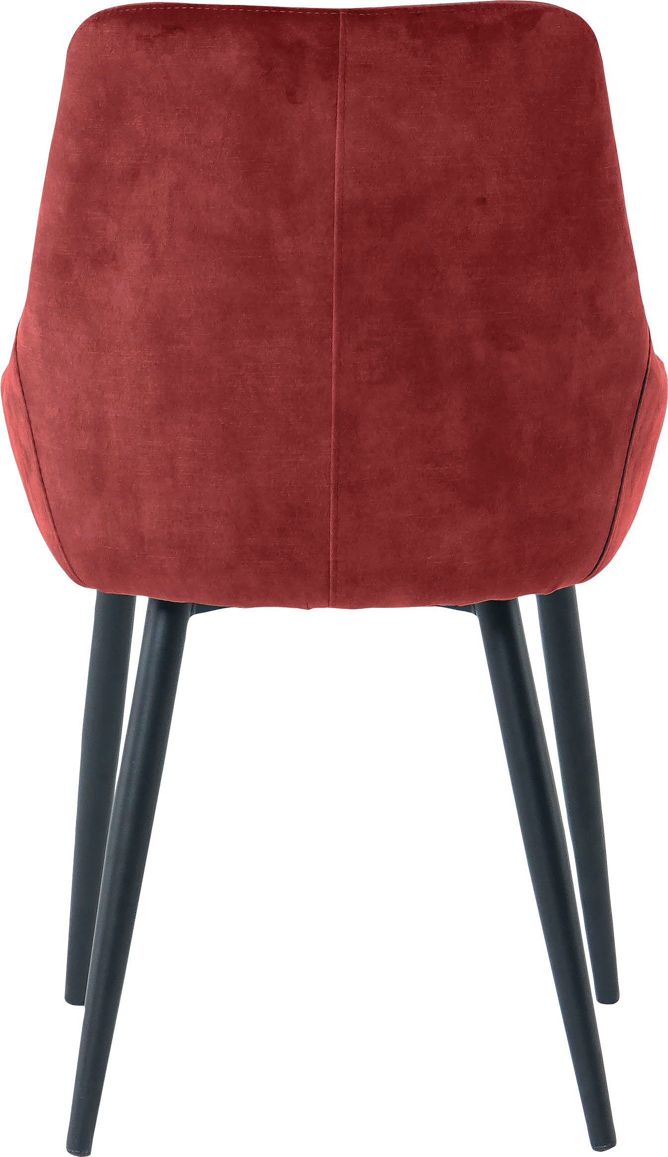 SIT Stoel glamoureuze bekleding in fluwelige look (set, 2 stuks)