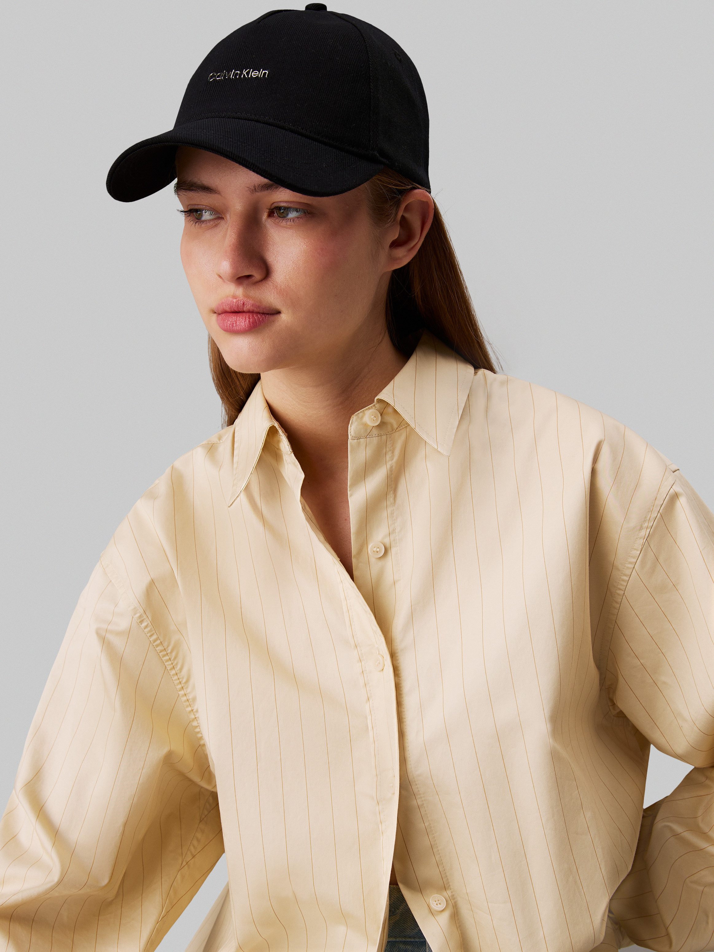 Calvin Klein Baseball pet CALVIN LETTERING CANVAS CAP