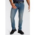 arizona slim fit jeans in superstretch-kwaliteit met joggingbroekgevoel blauw