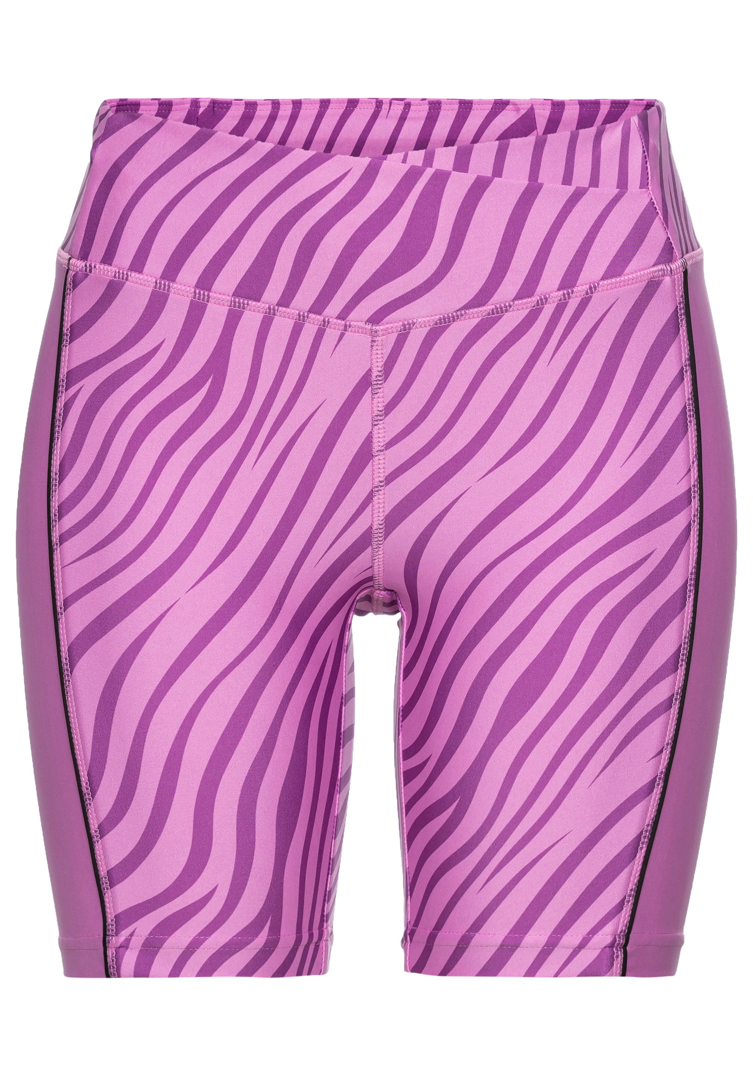 active by Lascana Short -Sportshorts, Korte broek Sportshorts met subtiele zebraprint