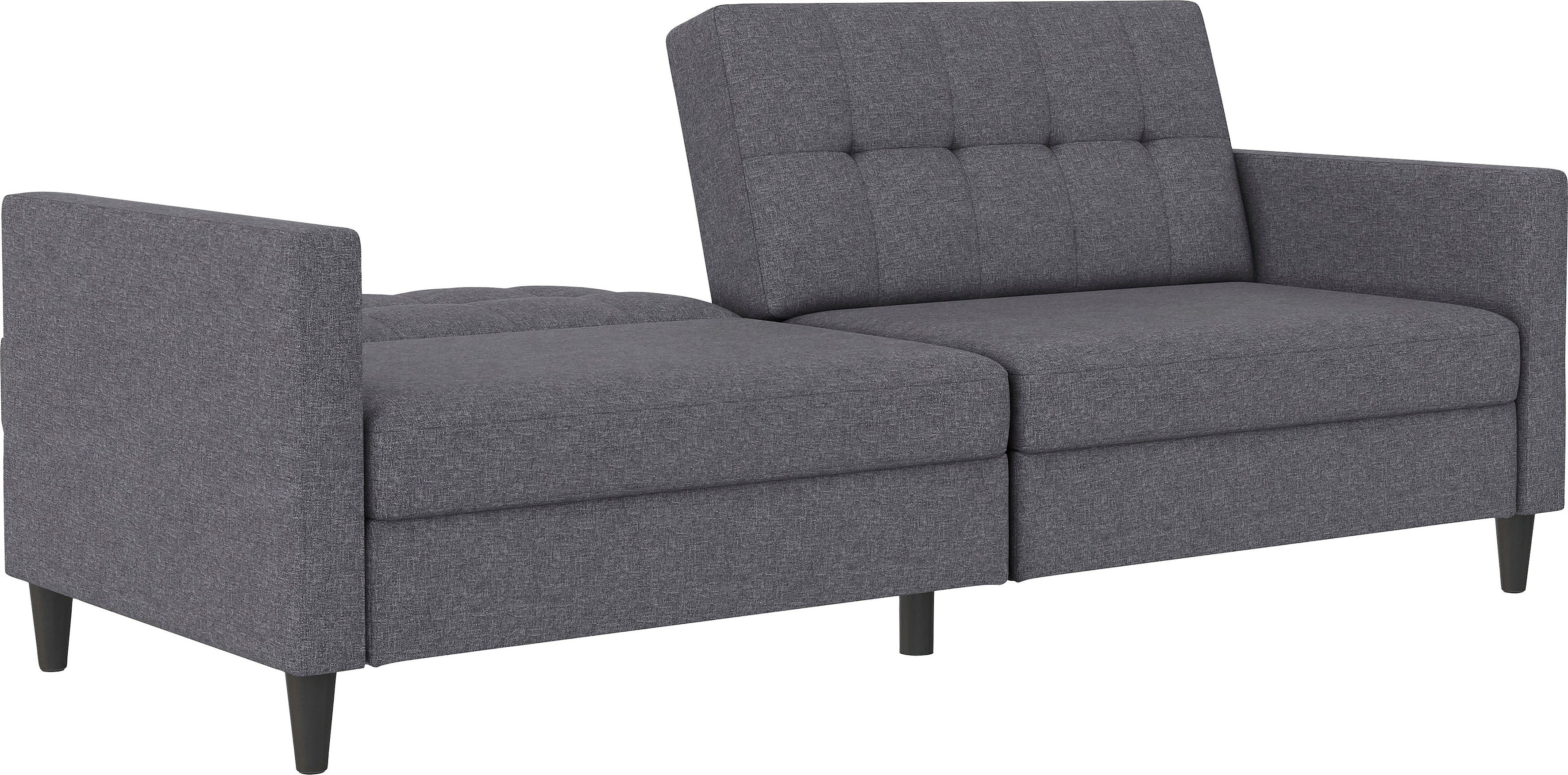 Dorel Home 3-zitsbank Hartford II Slaapfunctie, rugleuning 2-delig, 3-voudig verstelbaar, zithoogte 43 cm