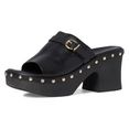 tamaris slippers in seventies-look zwart