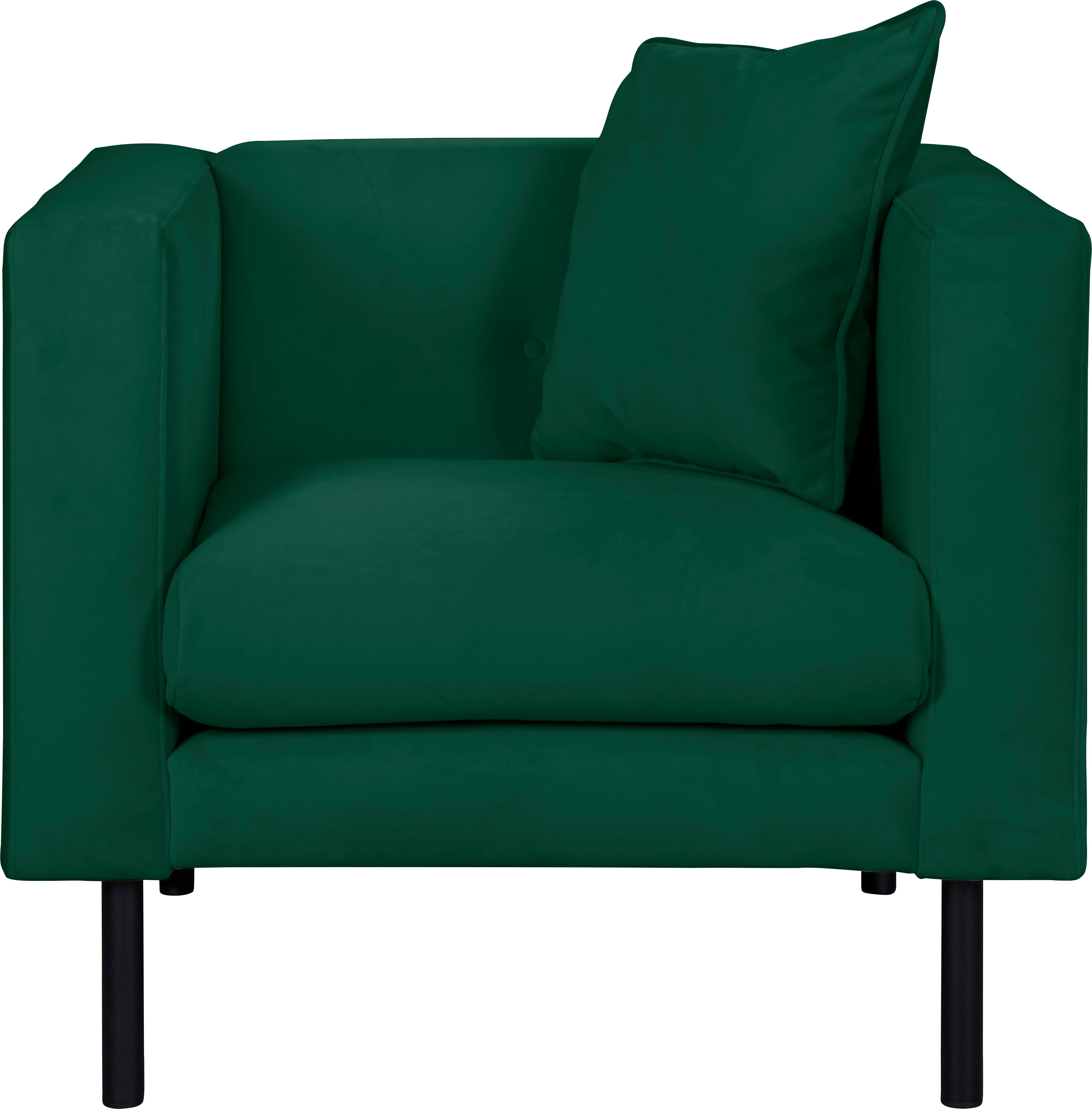 Guido Maria Kretschmer Home&Living Fauteuil Lillibeth cocktailsstoel, loungesstoel, afmetingen B/D/H: 90/74/83 cm Sierkussen als tweezijdig te gebruiken kussen 45x45 cm, in fluwelige look of cord