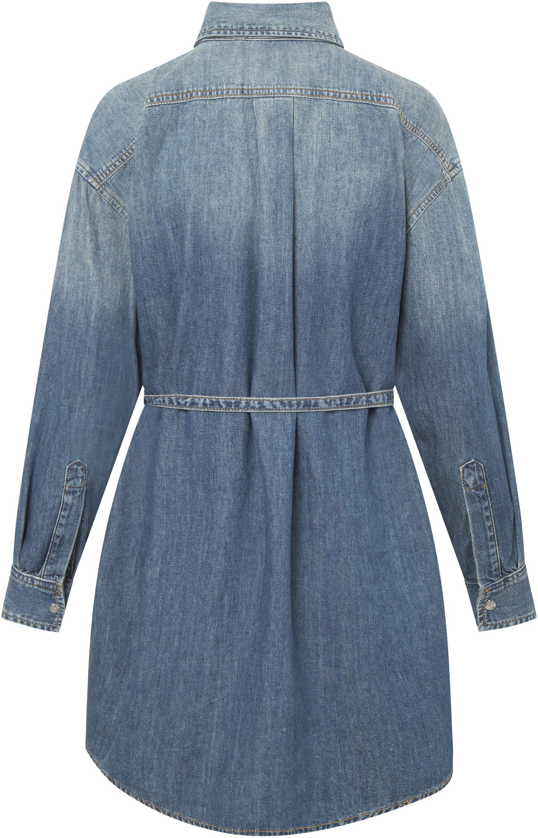 Joop Jeans jurk Nele Met een ronde hals