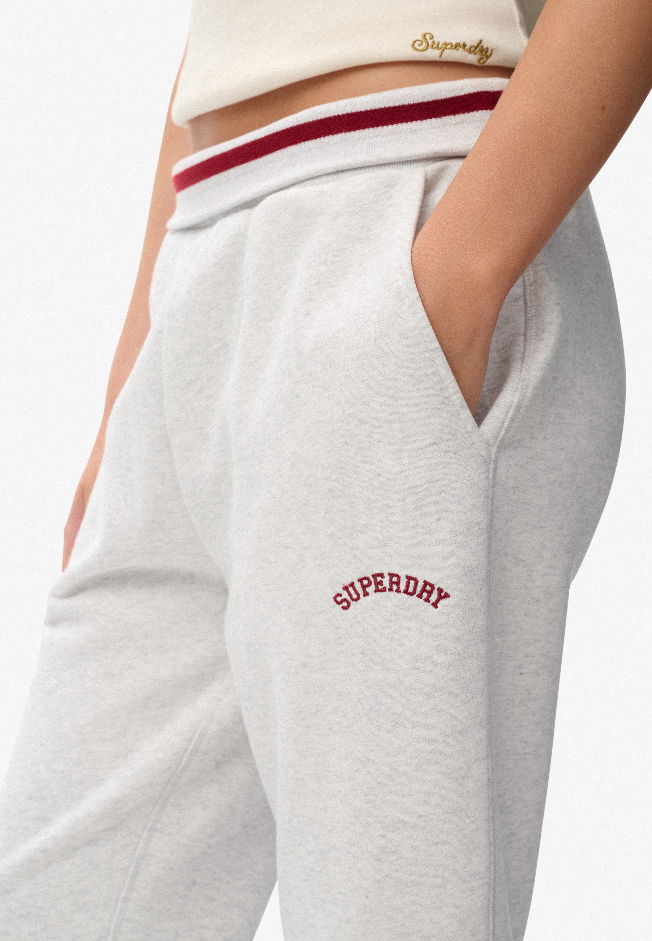 Superdry Sweatbroek ESSENTIAL LOGO LR FLARE JOGGER