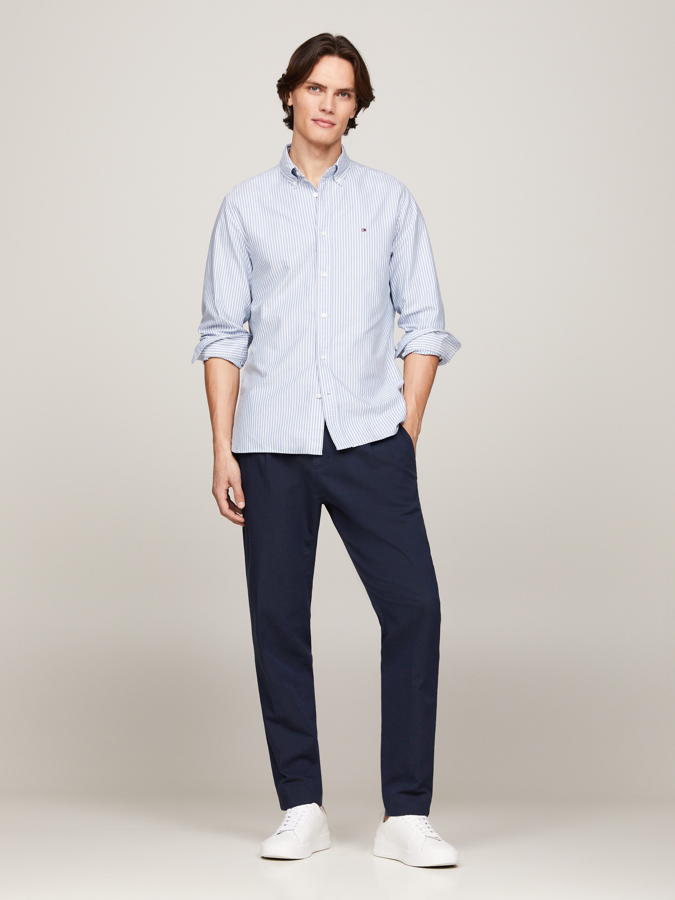 Tommy Hilfiger Overhemd met lange mouwen HERITAGE OXFORD STRIPE RF SHIRT
