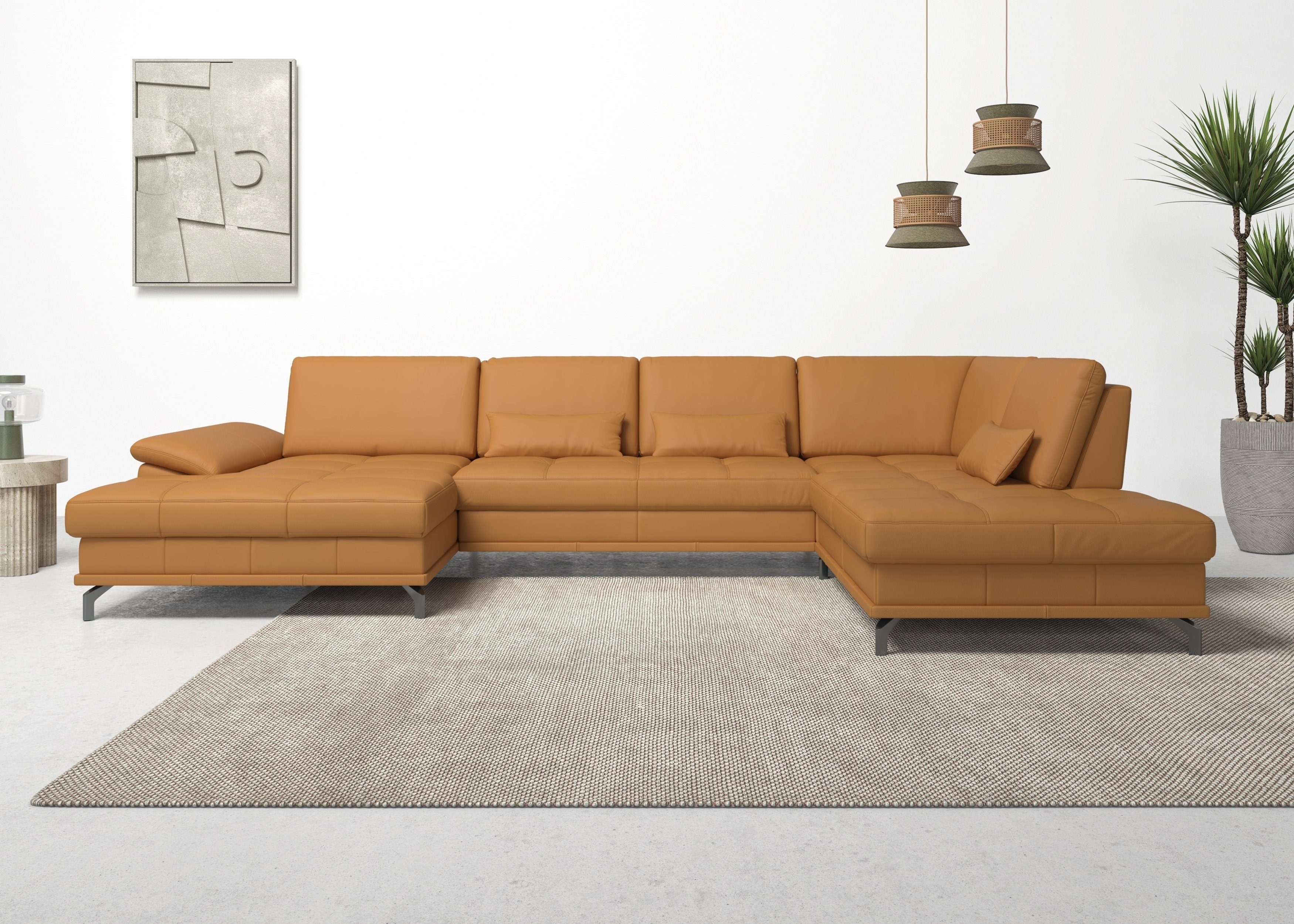 Places of Style Zithoek Costello U-vorm, met zitdiepteverstelling, armleuningverstelling en