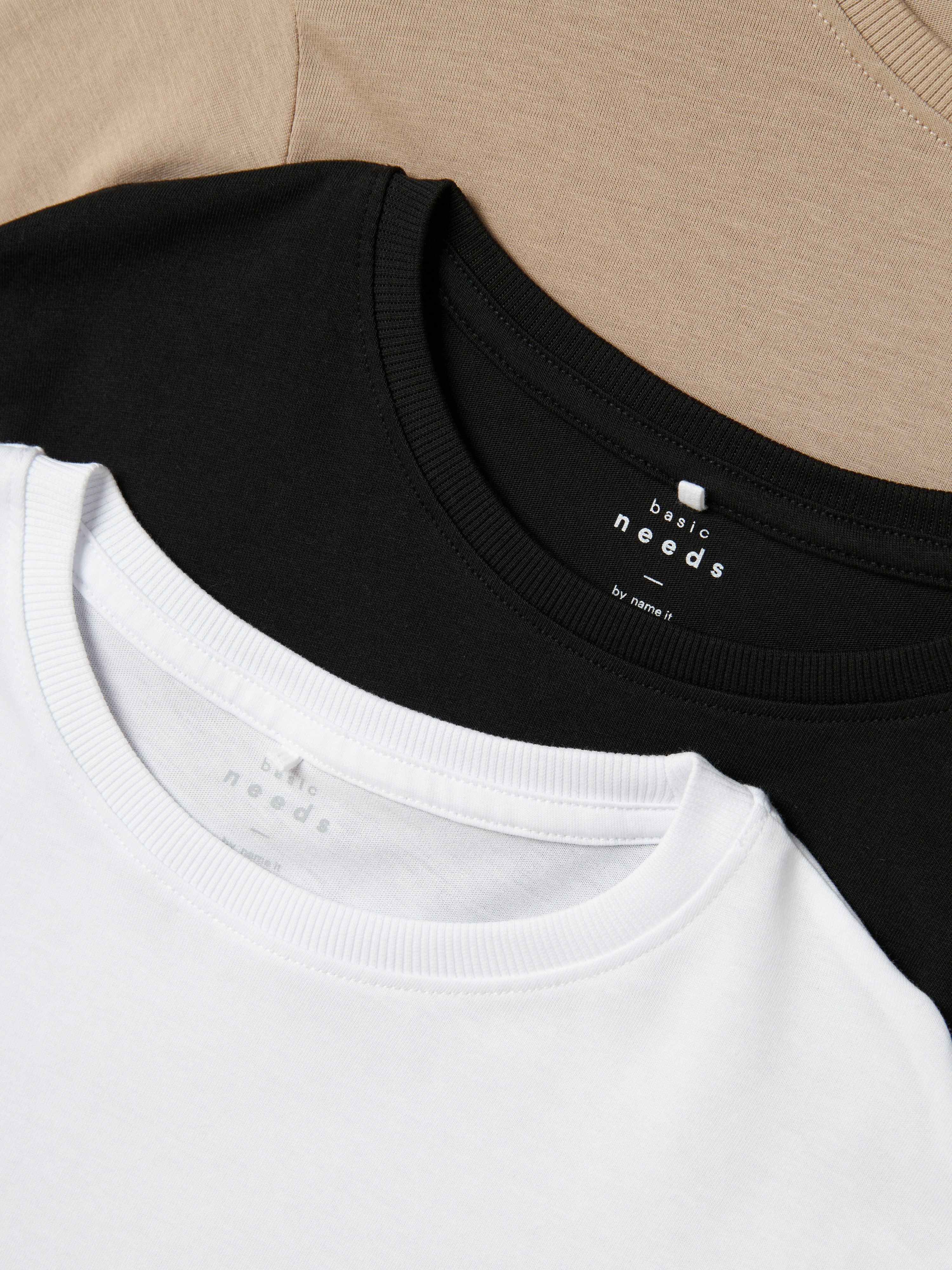 Name It T-shirt NKMVOBBO LS NREG TOP 3P NOOS (set, 3-delig)