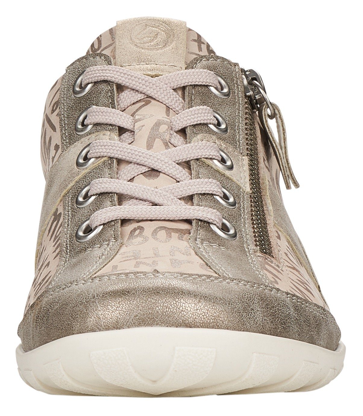 Remonte Veterschoenen met fijne metallic glans, vrijetijdsschoen, lage schoen, veterschoen