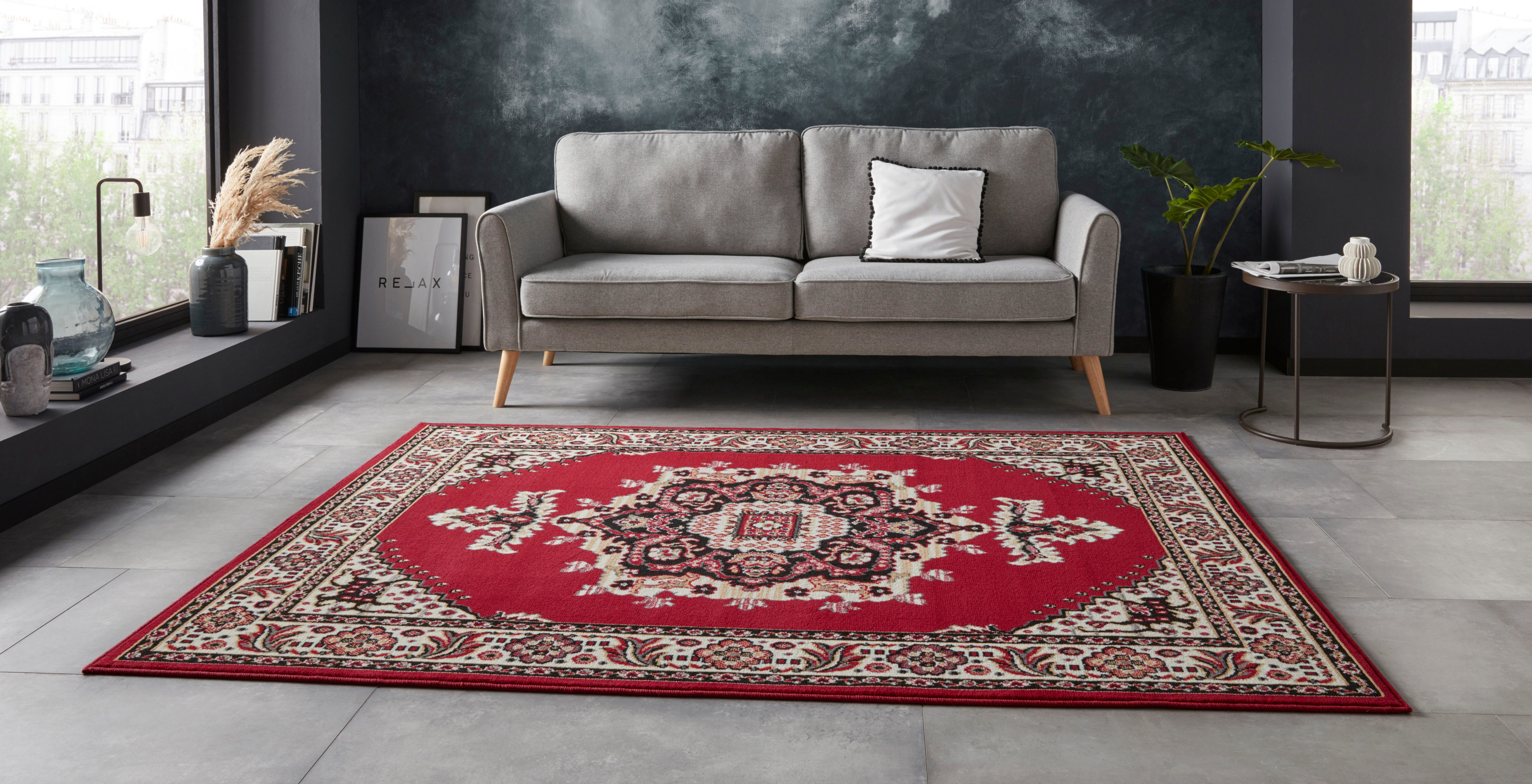 Home affaire Vloerkleed NEF Korte pool, vintage-design, oriënt-look, met randdessin