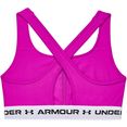 under armour sport-bh ua crossback mid bra roze