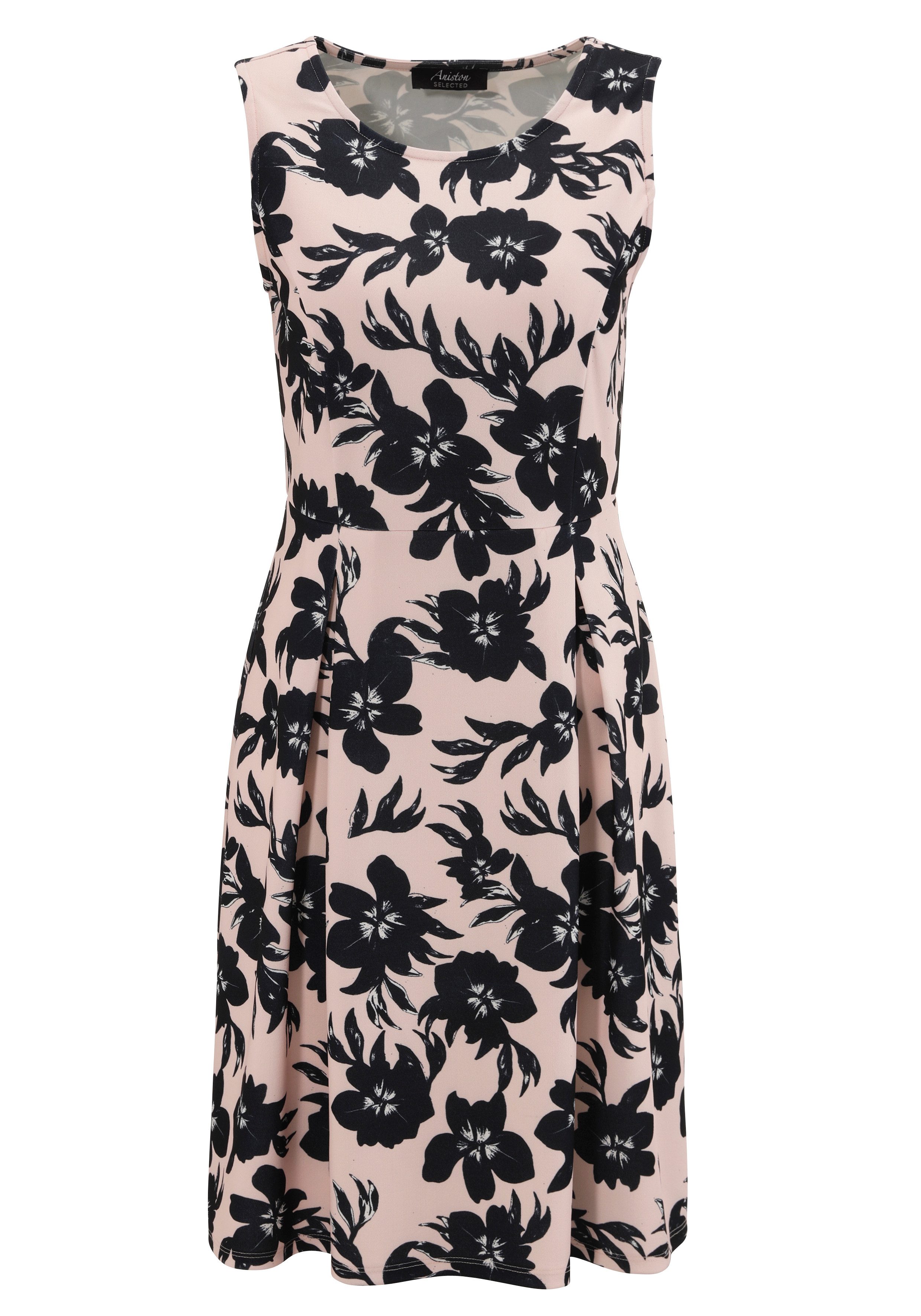 Aniston SELECTED Zomerjurk met bloemen- en bladerenpatroon allover - nieuwe collectie
