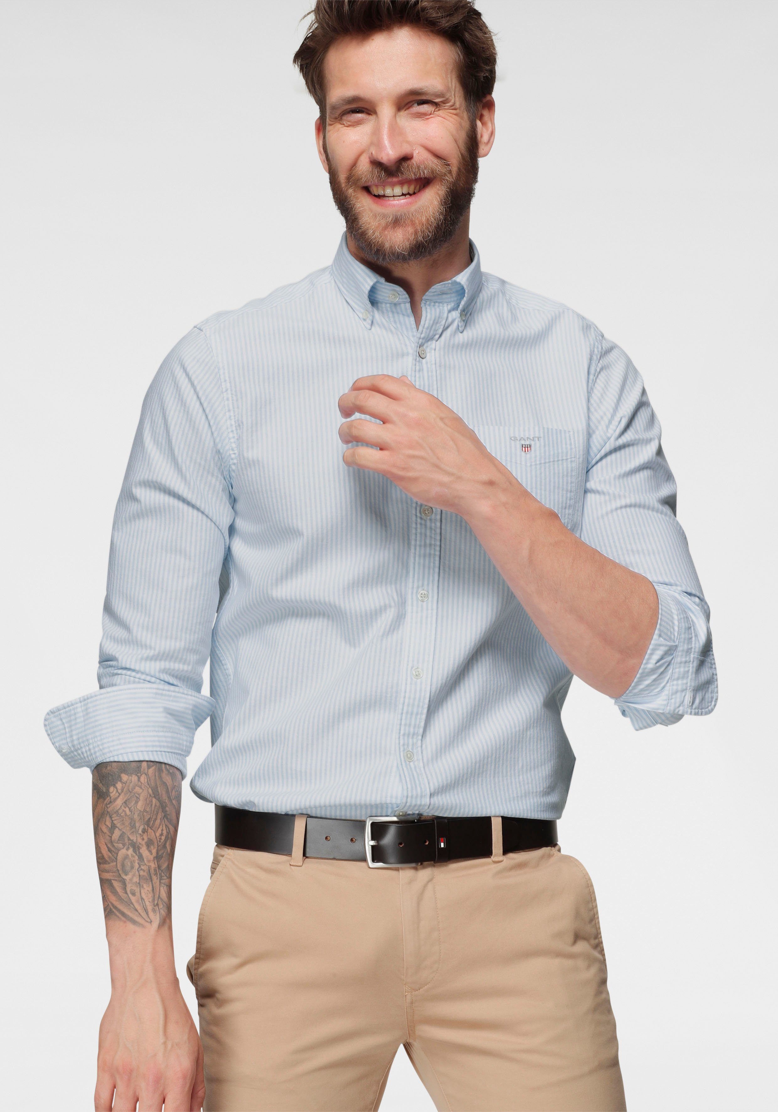 Gant Overhemd met lange mouwen online | OTTO