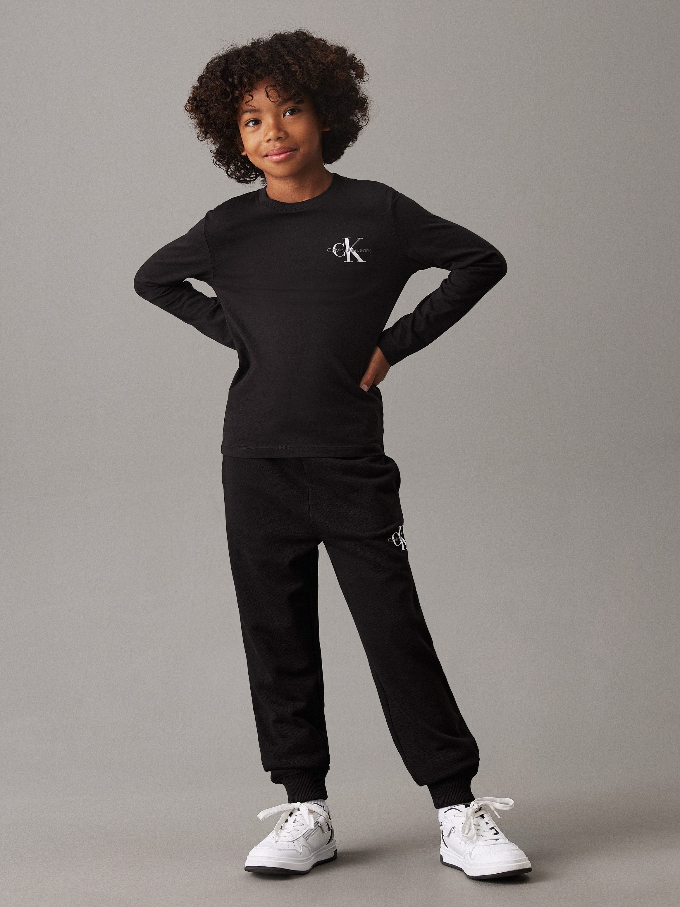 Calvin Klein Sweatbroek MONOGRAM LOGO SWEATPANTS voor kinderen tot 16 jaar