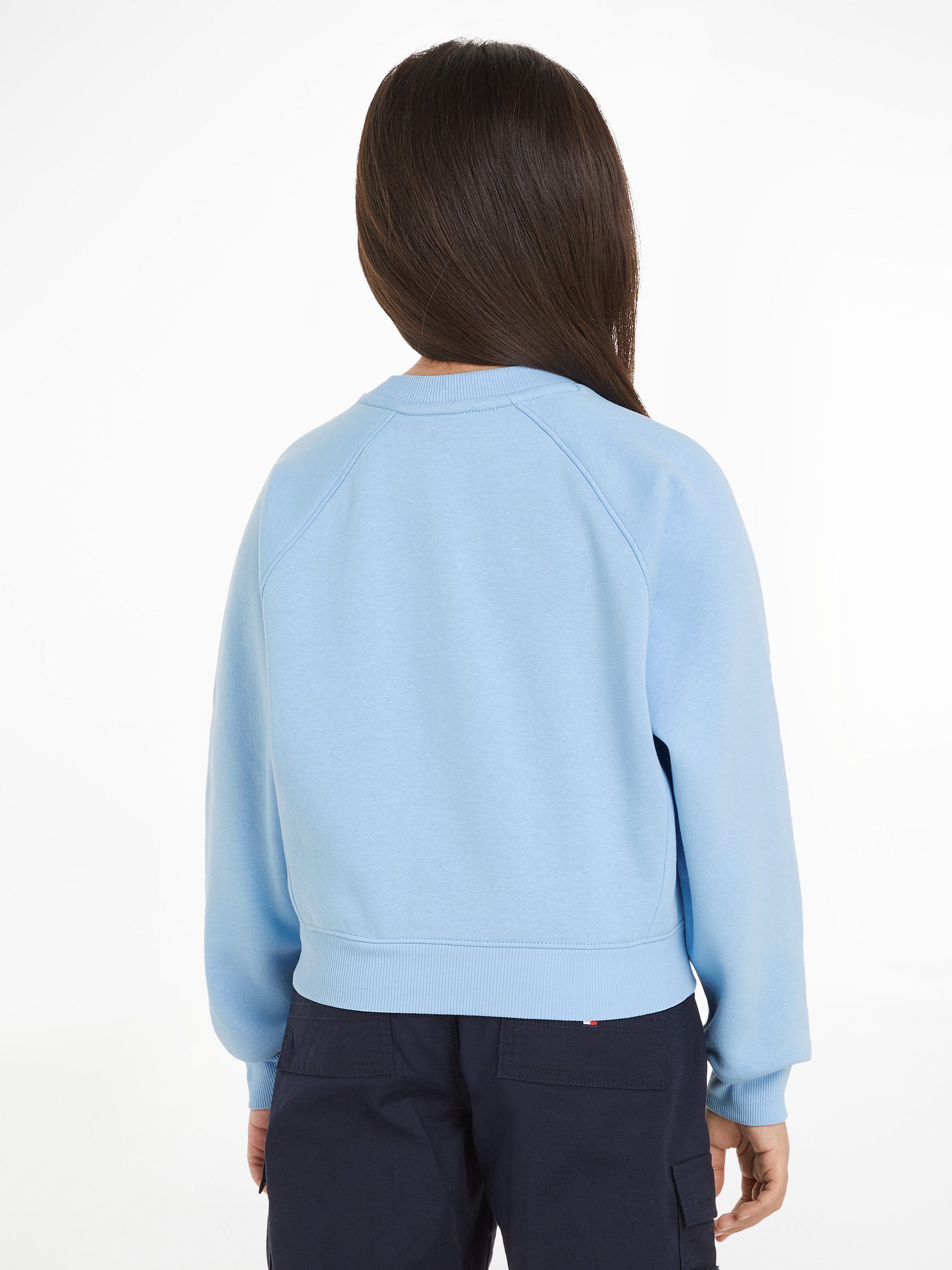 Tommy Hilfiger Sweatshirt ESSENTIAL EMBROIDERED FLEECE CN Kinderen tot 16 jaar met logo-opdruk