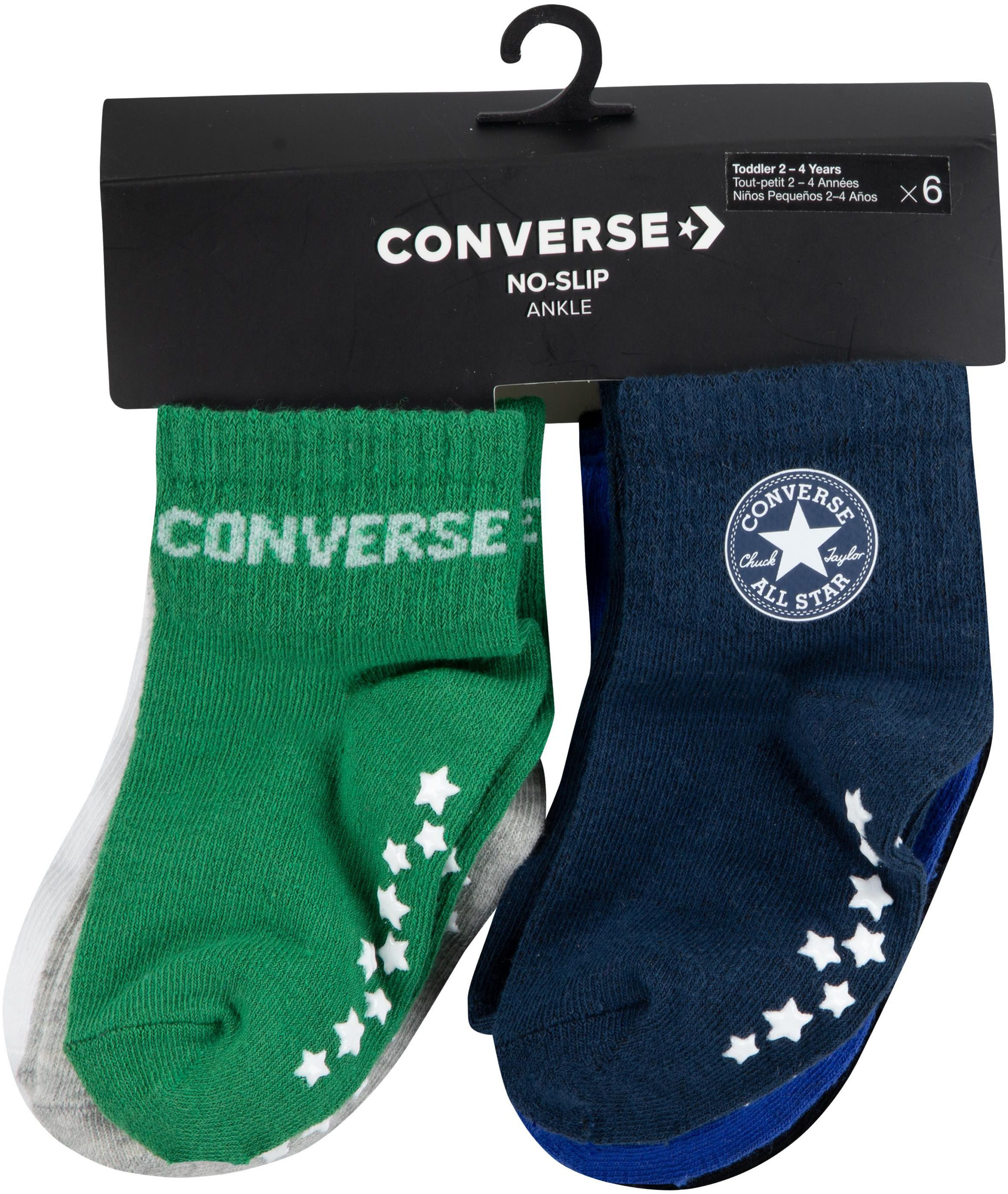Converse ABS-sokken CHN CORE 6PK GRIP INF TOD SCKS (6 paar)