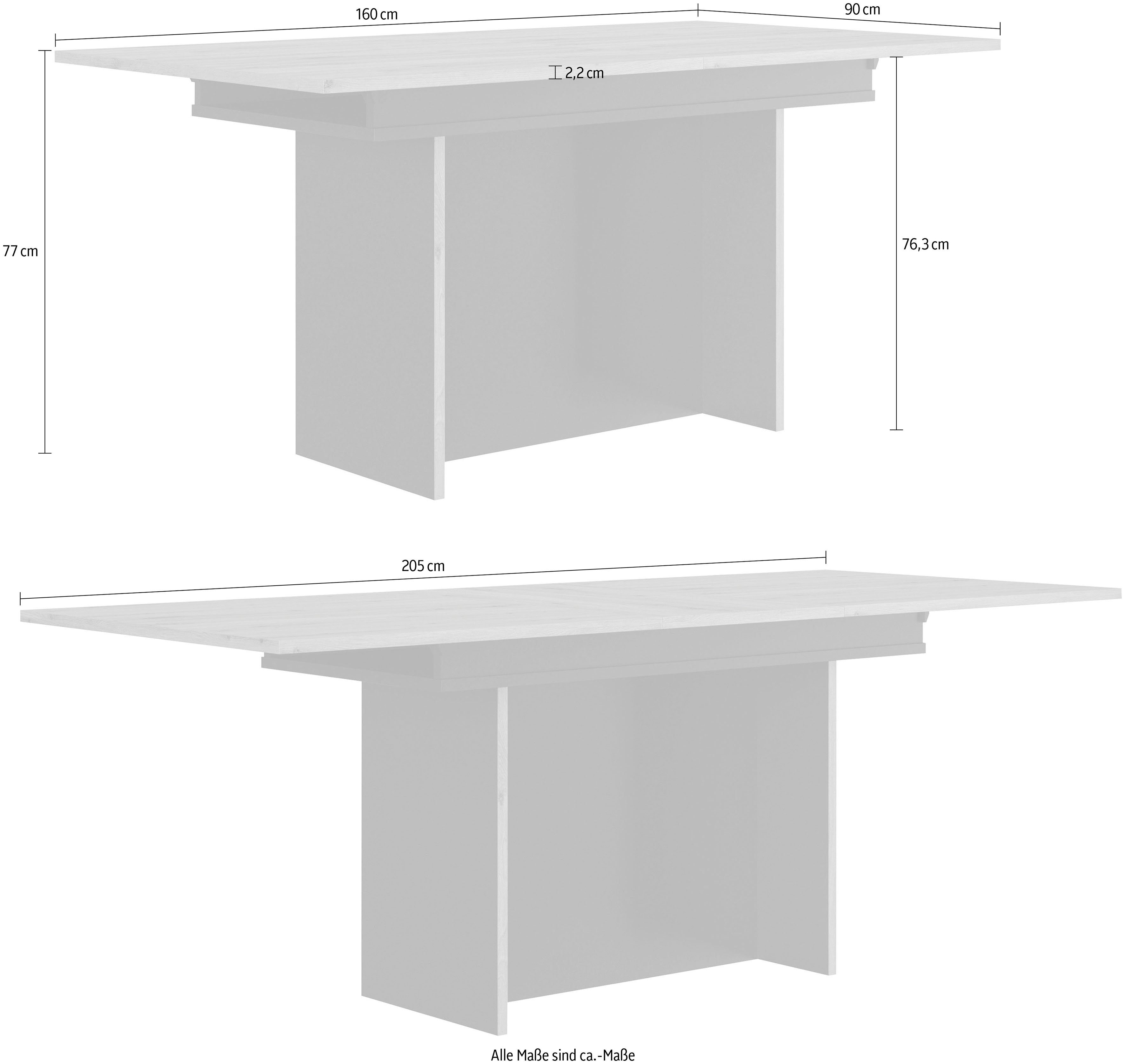 Gami Eettafel Rafael Bladen en verlenging in 2,2 cm dikte (1 stuk)