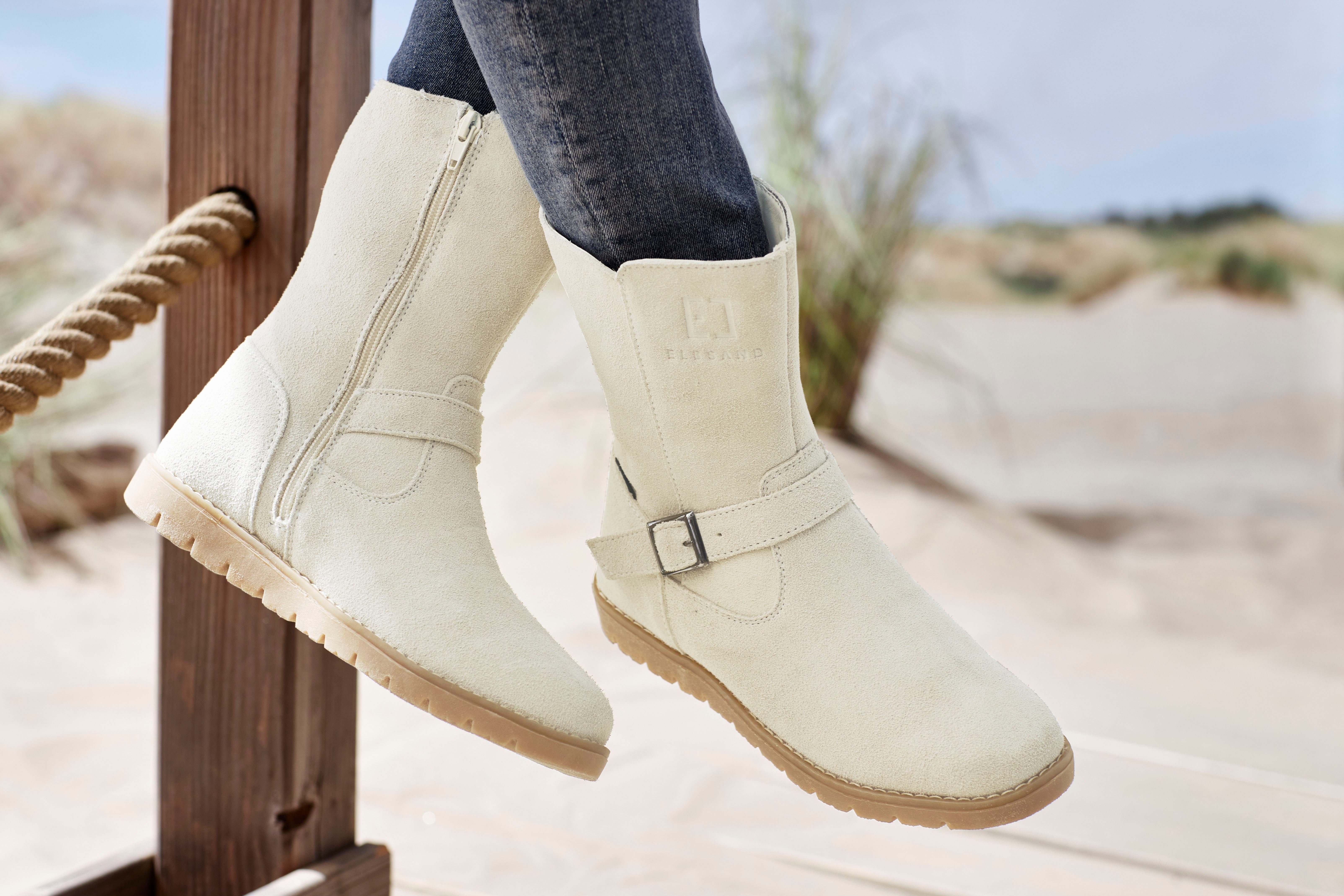 Elbsand Winterlaarzen Boots, winter enkellaars, leer, wind- & waterafstotende Tex-membraan