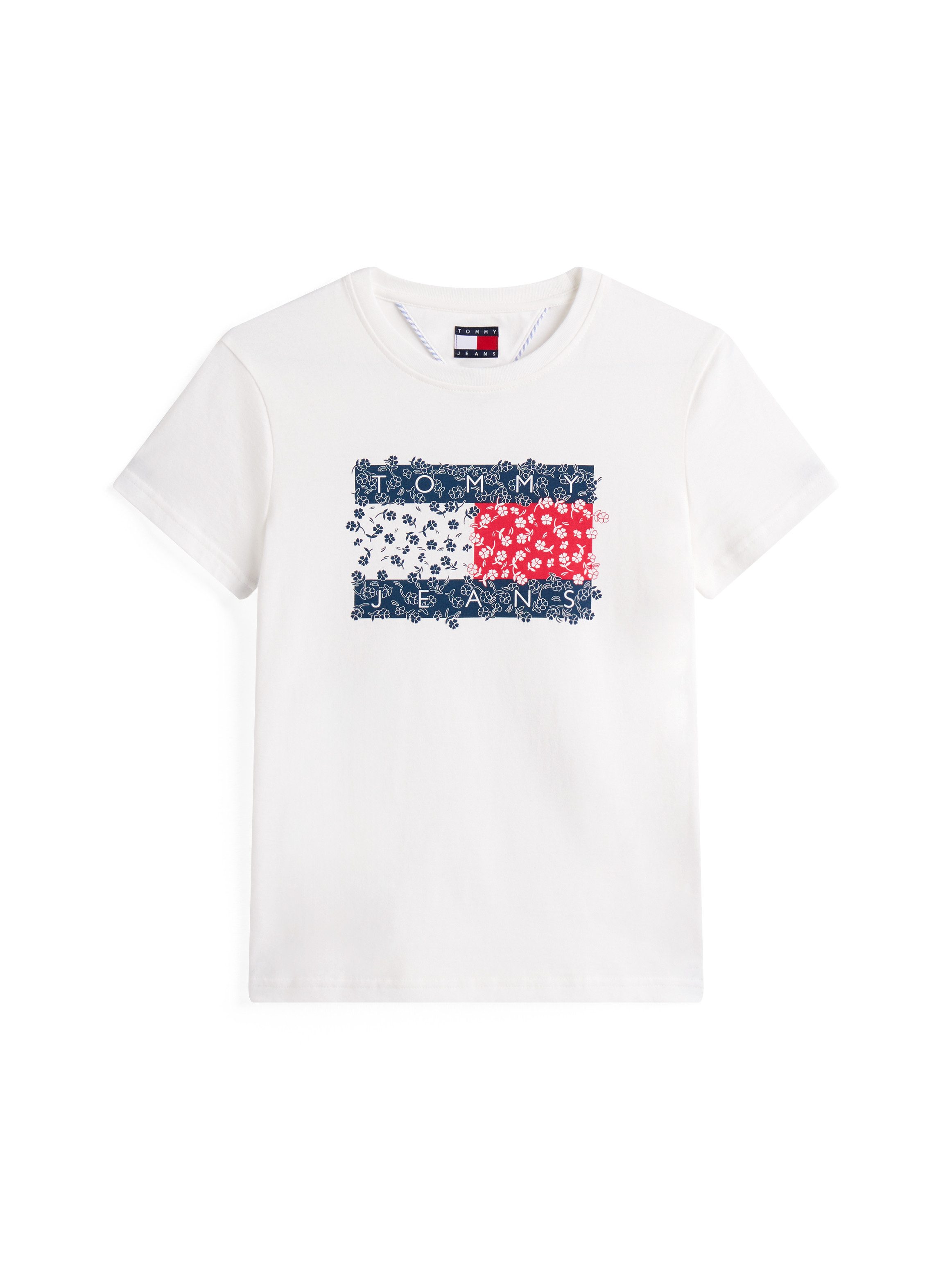 TOMMY JEANS Shirt met ronde hals TJW REG FLORAL FLAG TEE