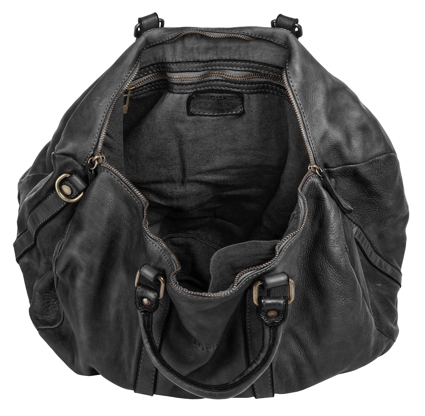 Forty Degrees Reistas echt leer, made in italy