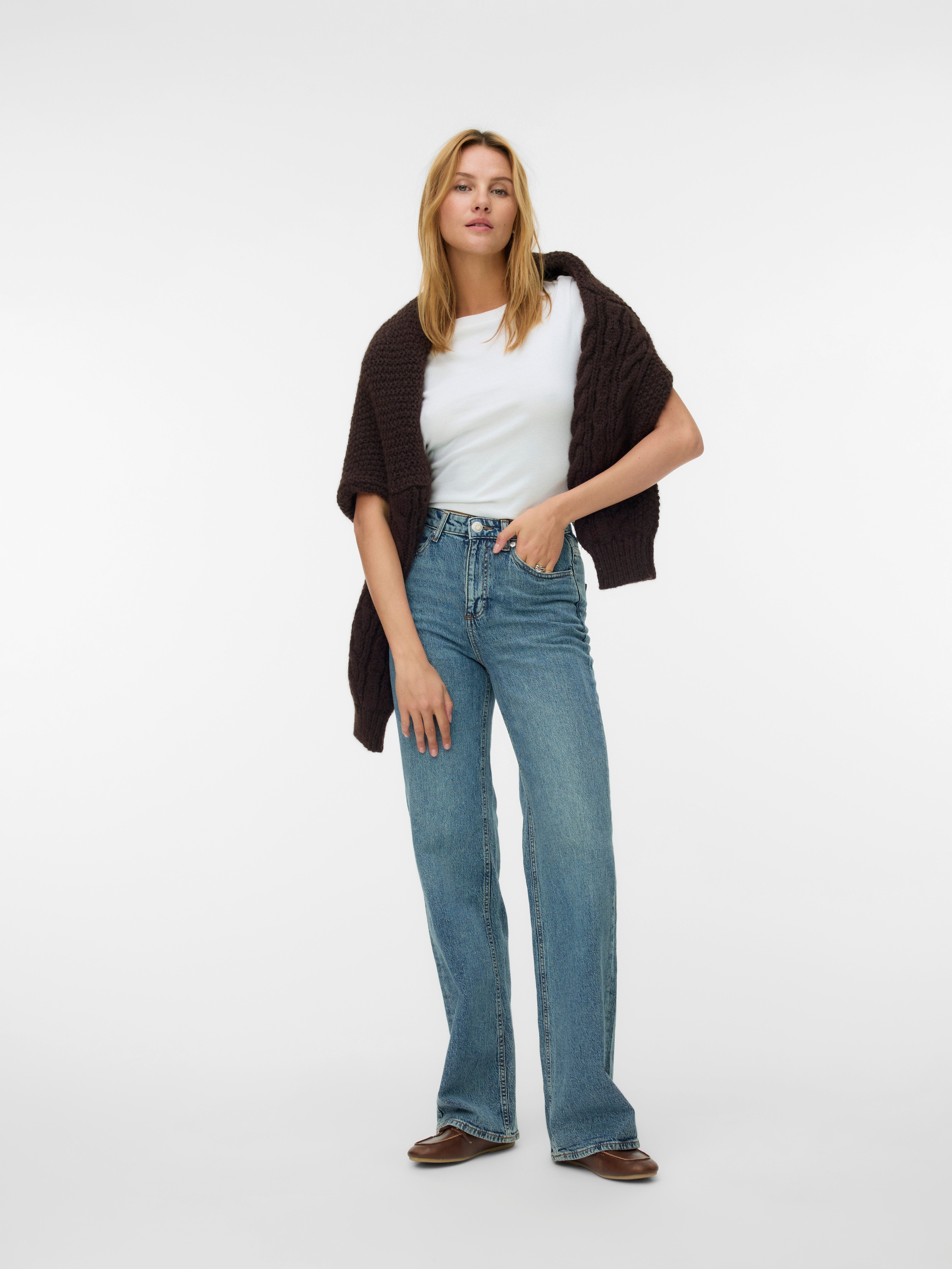 Vero Moda High-waist jeans VMTESSA HR WIDE JEANS RA394 GA NOOS