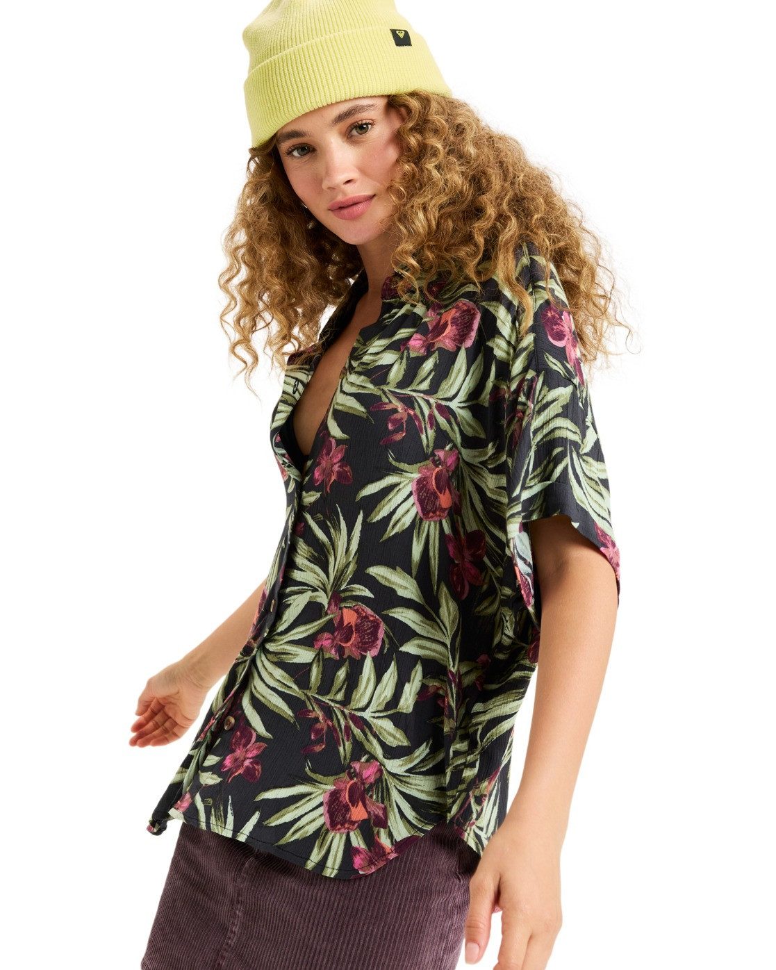 Roxy Overhemd met korte mouwen Beachy Nostalgia Crinkle