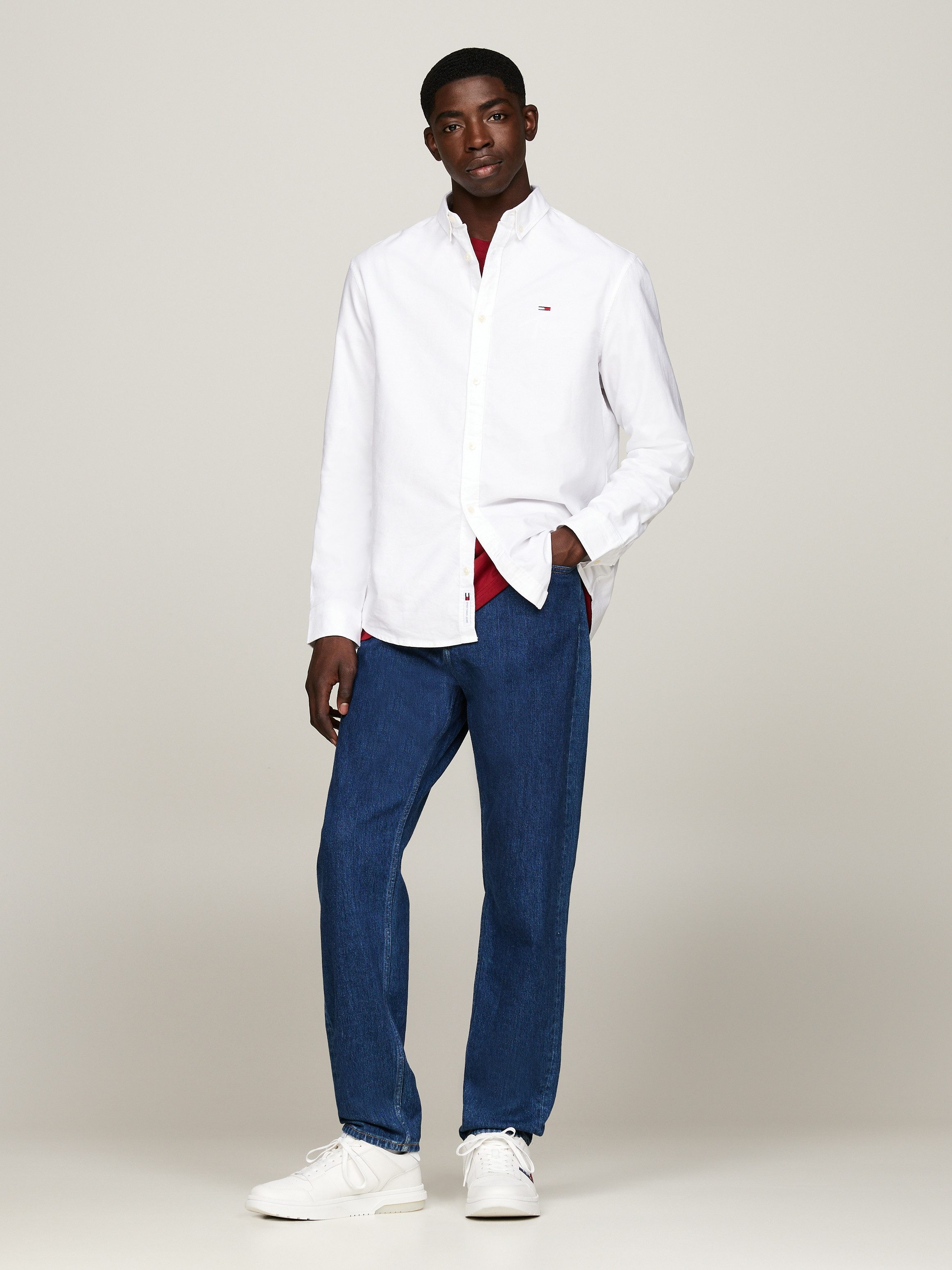 TOMMY JEANS Overhemd met lange mouwen TJM ENTRY REG OXFORD SHIRT
