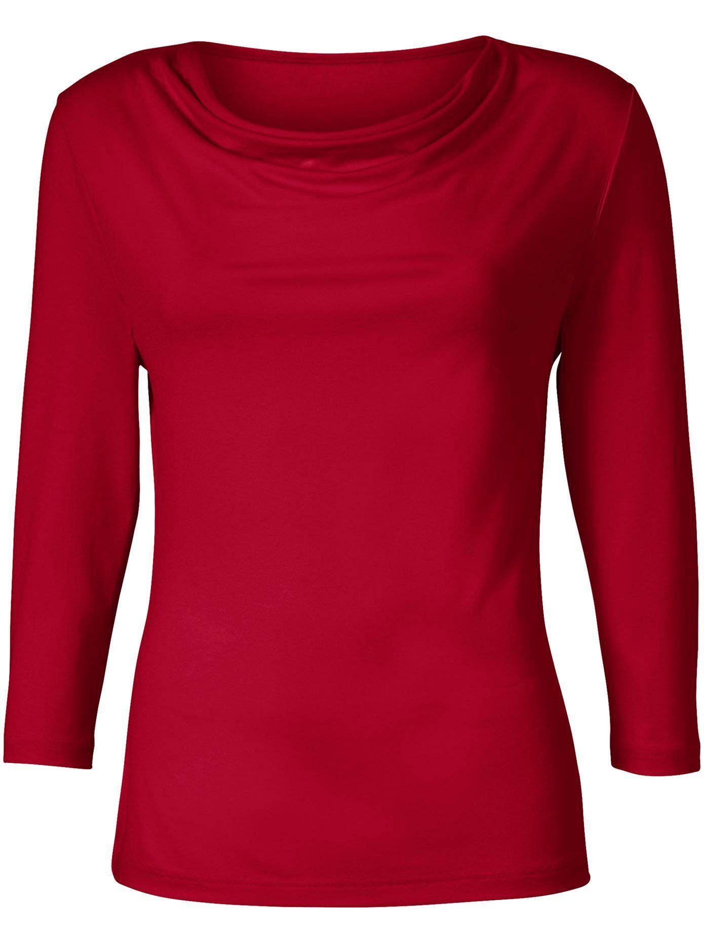 Classic Inspirationen Shirt met cascadehals Shirt (1-delig)