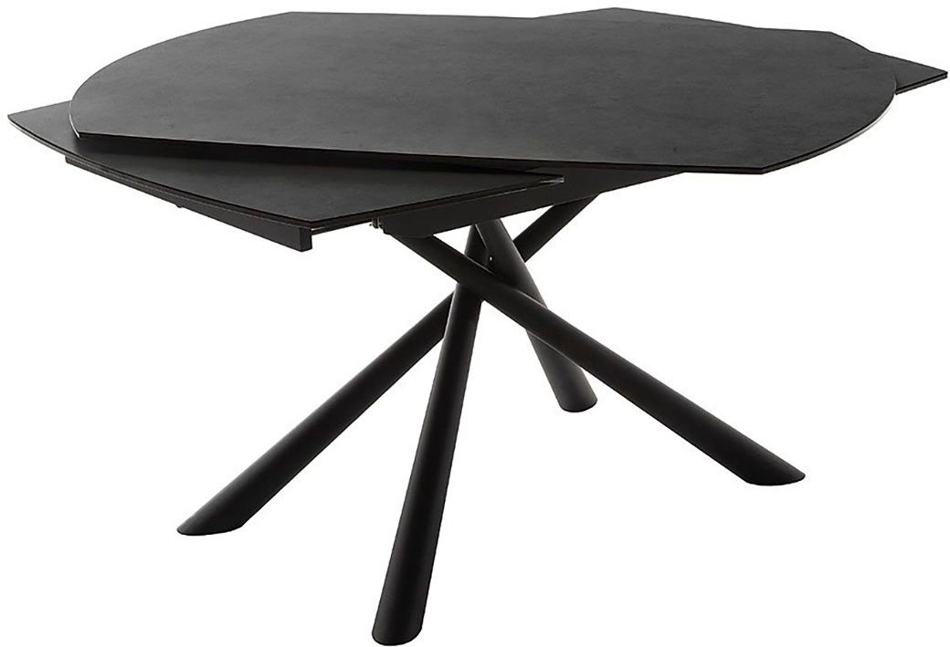 MCA furniture Eettafel NICOSIA vierpoot tafel 130-190 cm Keramiek, metaal, rotatieschuif, uittrekbaar, tafelblad 11 mm