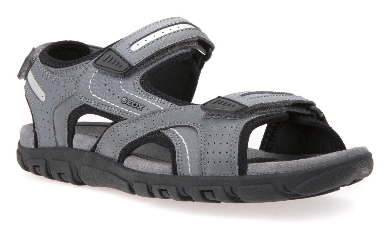 Geox sandalen UOMO SANDAL STRADA met drie klittenbandsluitingen