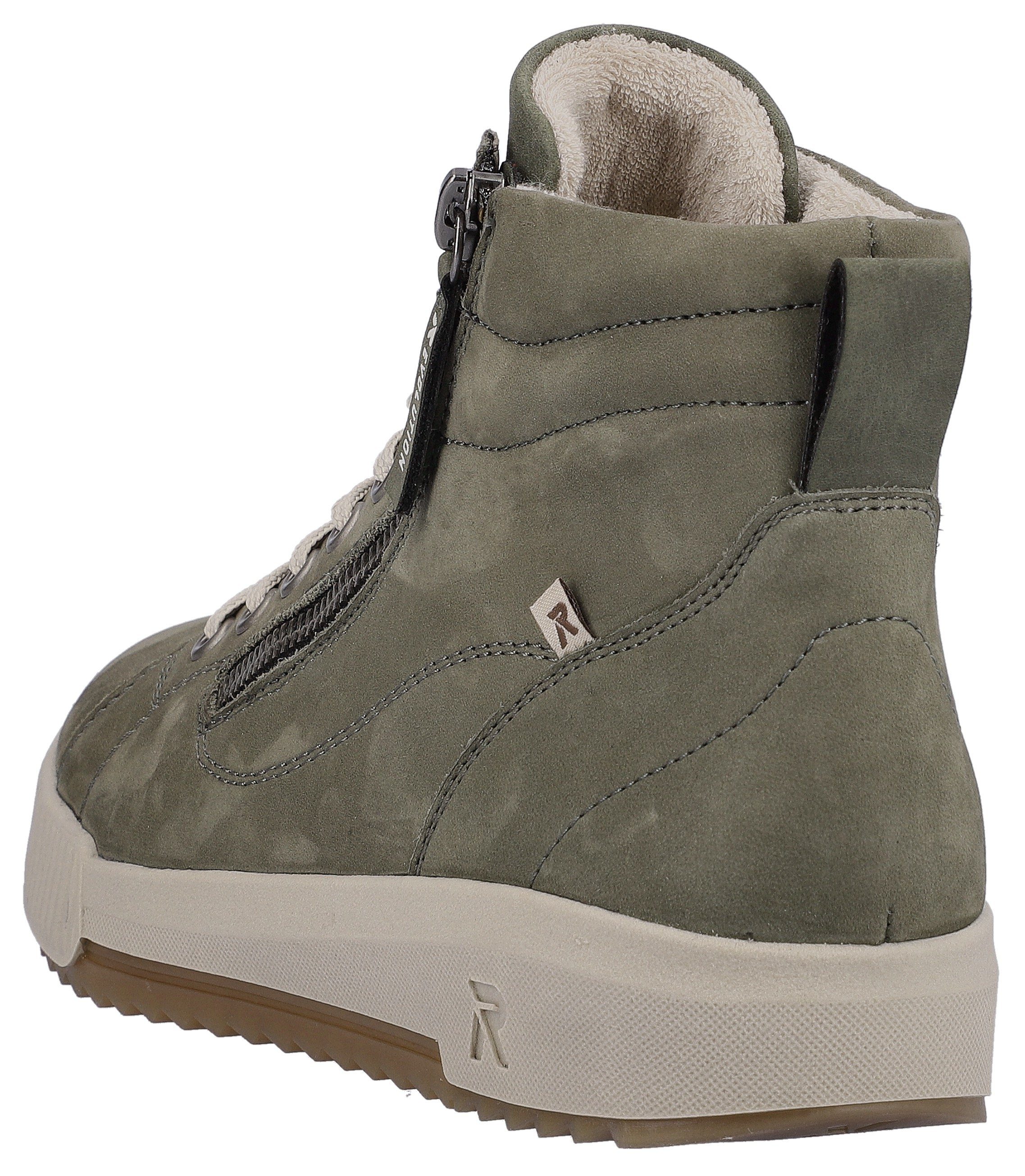RIEKER Sport Hoge veterschoenen ankle boot, high top sneaker, leisure boots with zipper