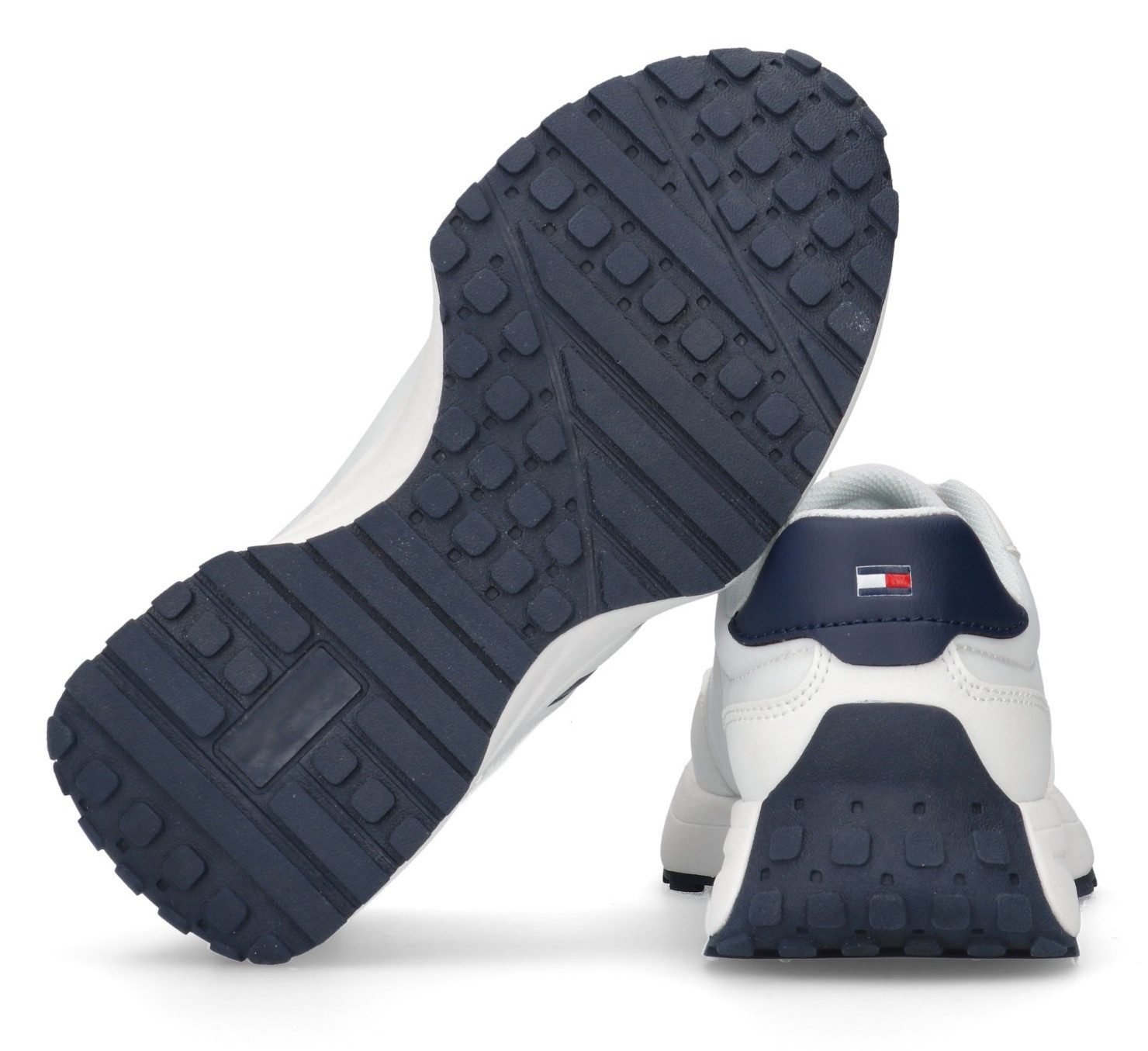 Tommy Hilfiger Sneakers , runners sneaker, retro sneaker, veterschoen met logo-vlag