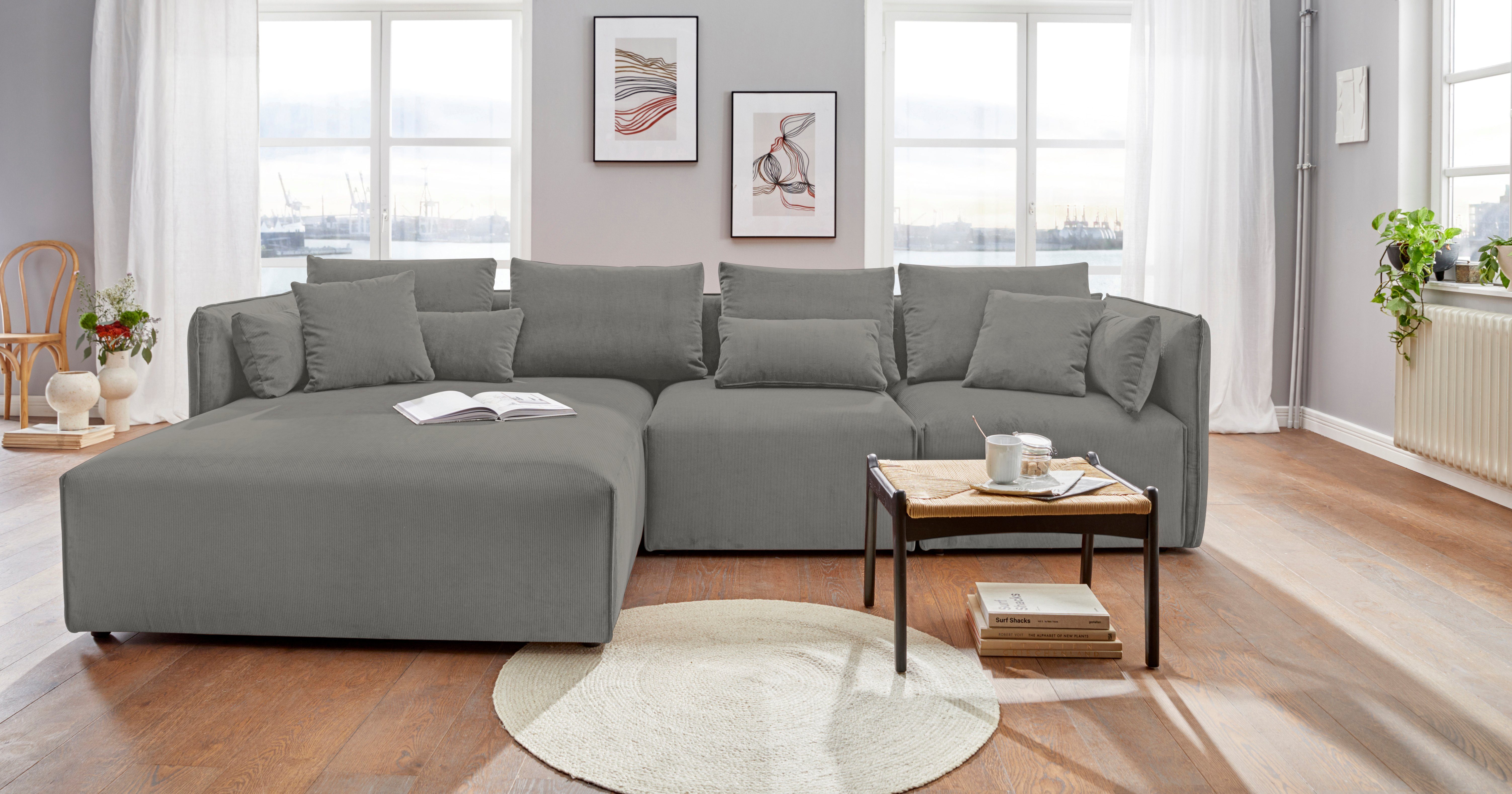 andas Ottomane Nöre Lounge-module - om zelf samen te stellen, breedte 138 cm, diepte 168 cm