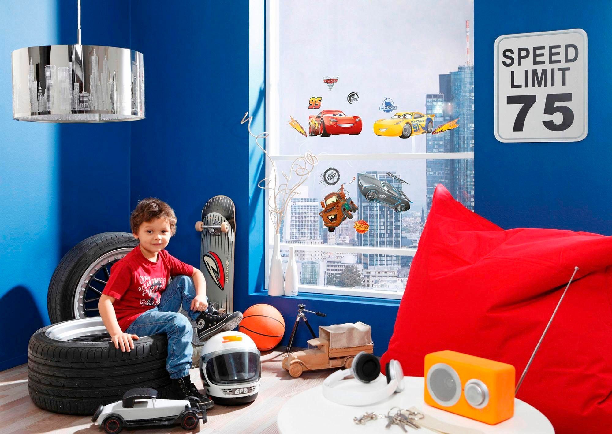 Komar Raamdecoratie Cars3 31x31 cm (breedte x hoogte), zelfklevend