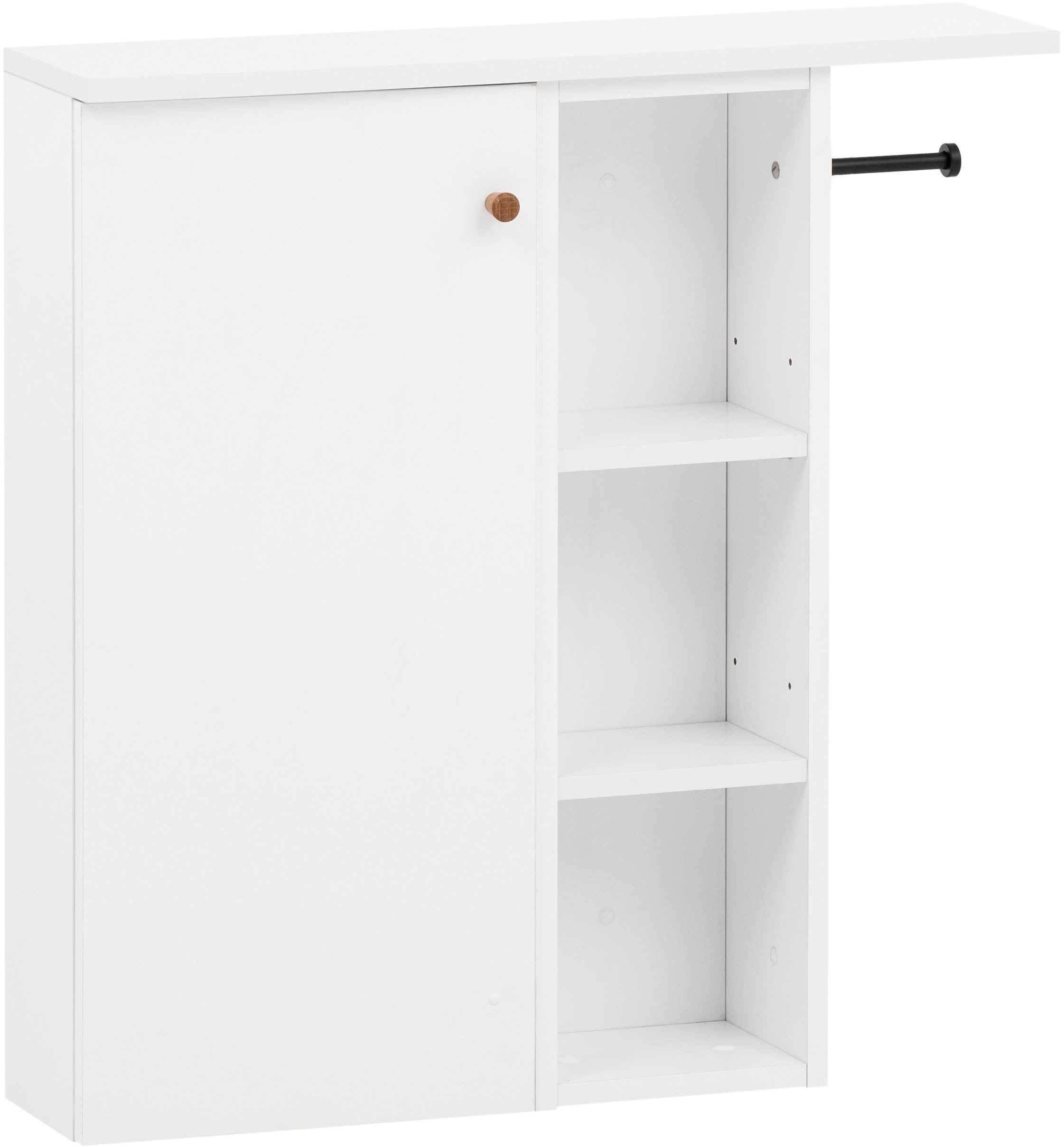 Schildmeyer Smalle kast Bjarne, breedte 70 cm, handvat van massief hout