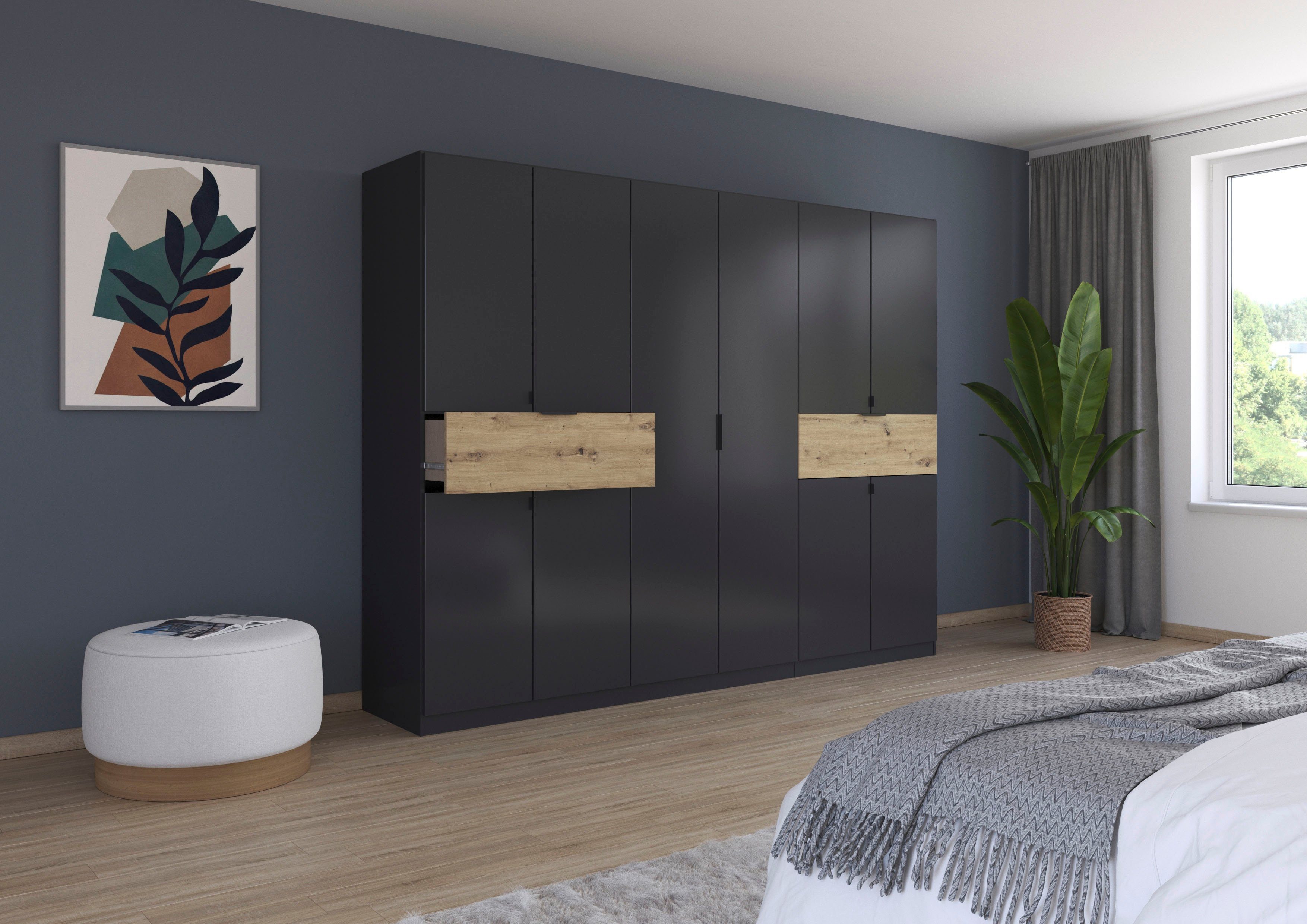 rauch Draaideurkast Kledingkast kast garderobe waskast TICAO met 2 ruime lades, veel opbergruimte made in germany