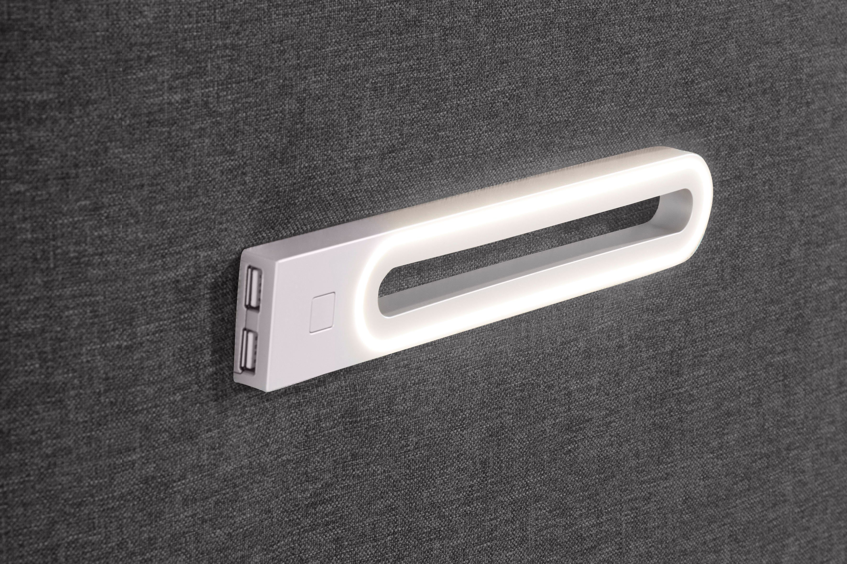 INOSIGN Boxspring Luan Laden, ledverlichting en topmatras, in breedte 120 cm en 180 cm
