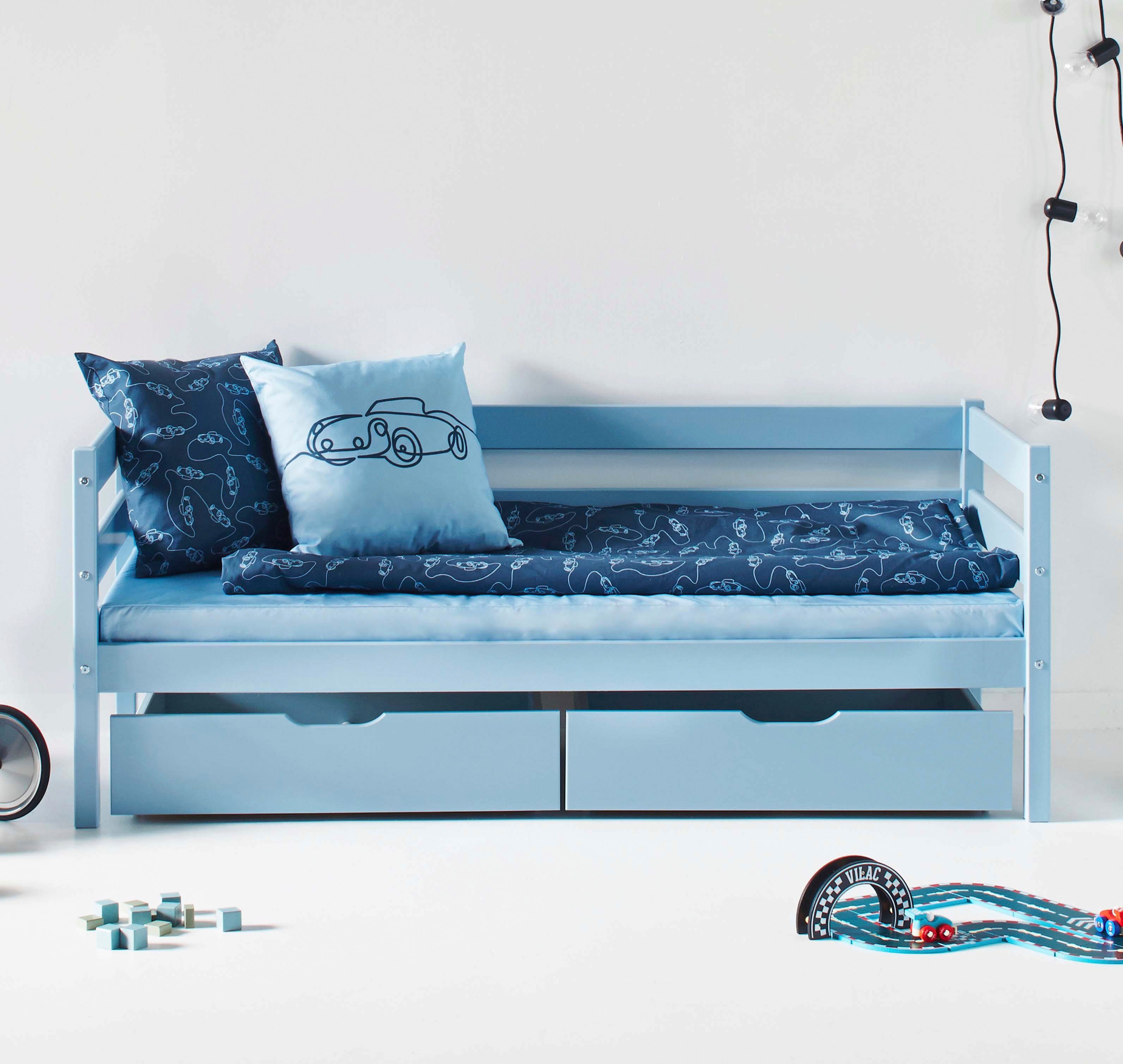 Hoppekids 1-persoonsledikant ECO Comfort kinderbed, massief grenenhout, tienerbed inclusief lattenbodem (set)