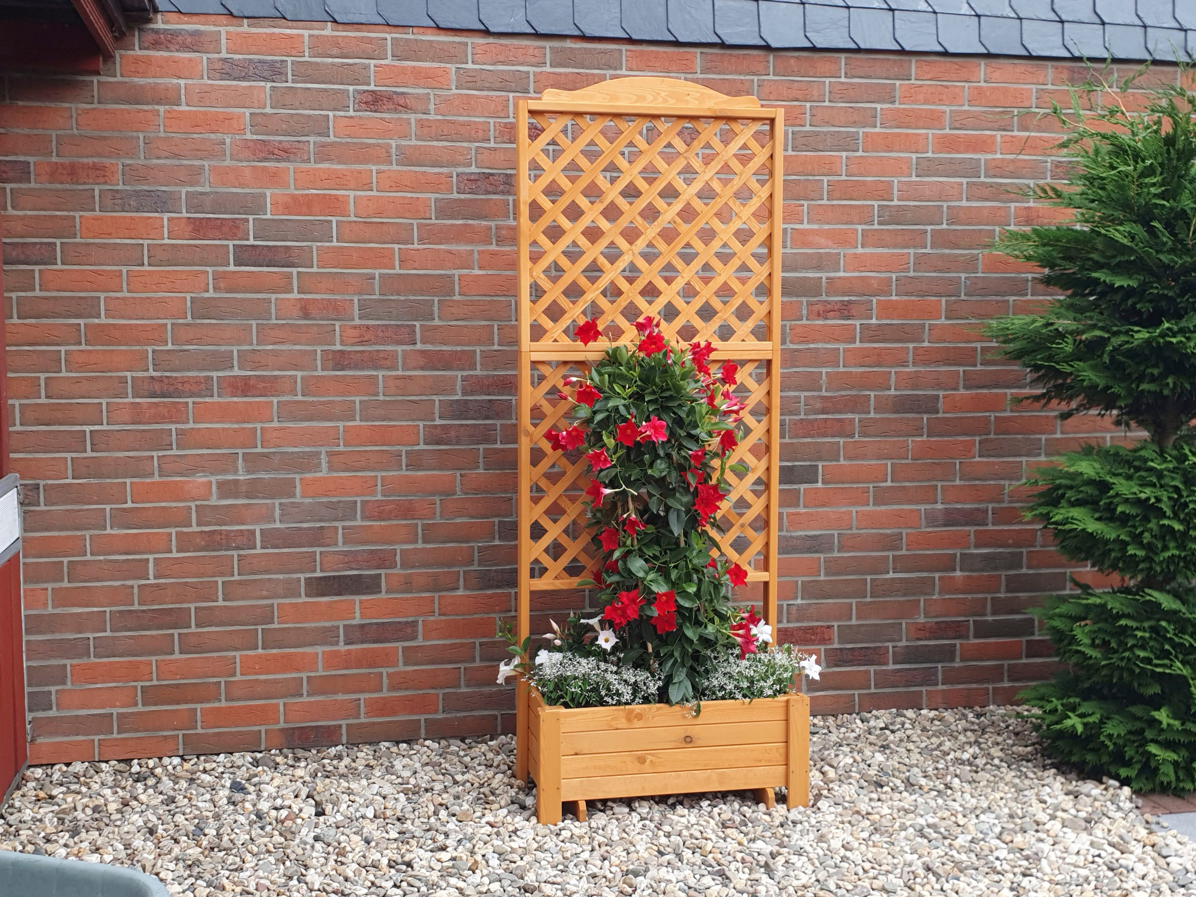promadino Rek Romantica met plantenbak, bxdxh: 80x38x210 cm