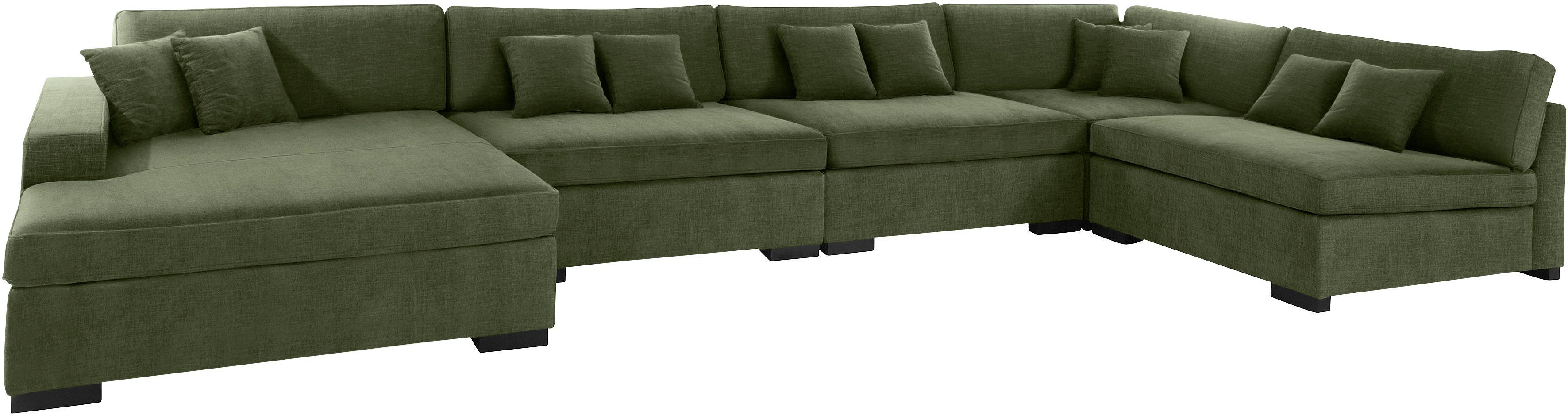 Guido Maria Kretschmer Home&Living Zithoek Skara XXL U-vorm Loungebank XXL met binnenveringsinterieur, in vele overtrekkwaliteiten