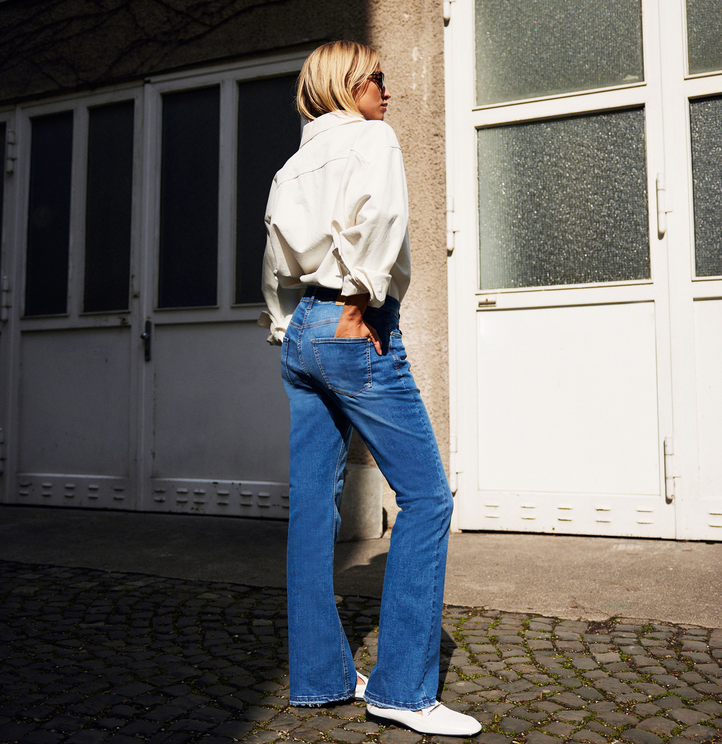 MAC Bootcut jeans Boot Modieus uitlopende zoom