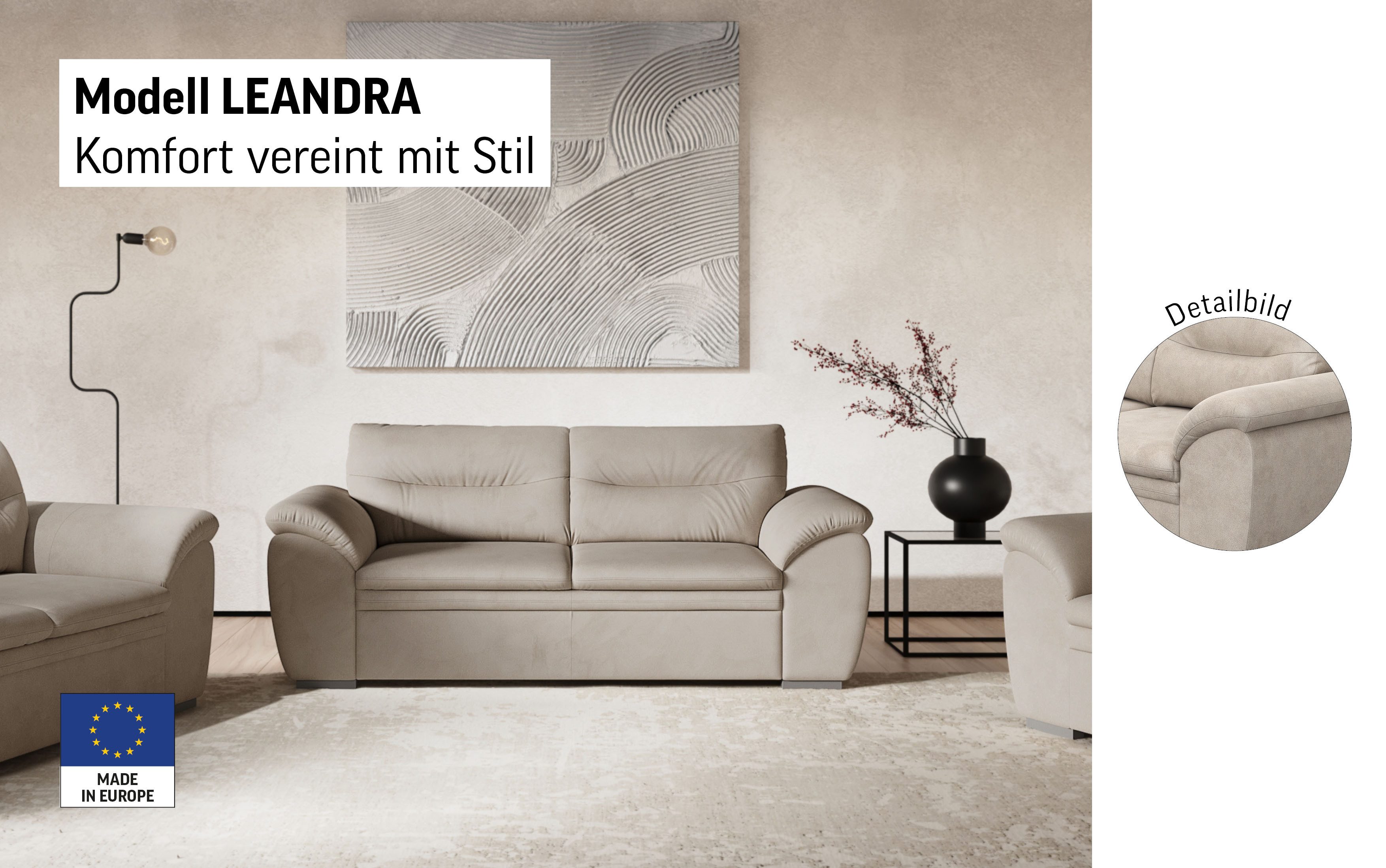 COTTA 2-zitsbank Leandra