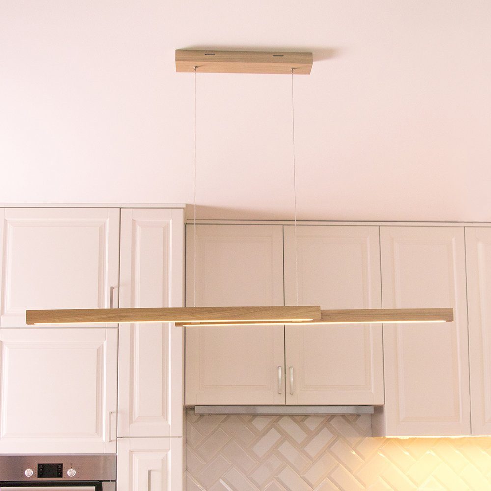 SPOT Light Hanglamp SMAL Hanglamp, eikenhout, met geïntegreerde 24V-ledmodule, touch dimmer