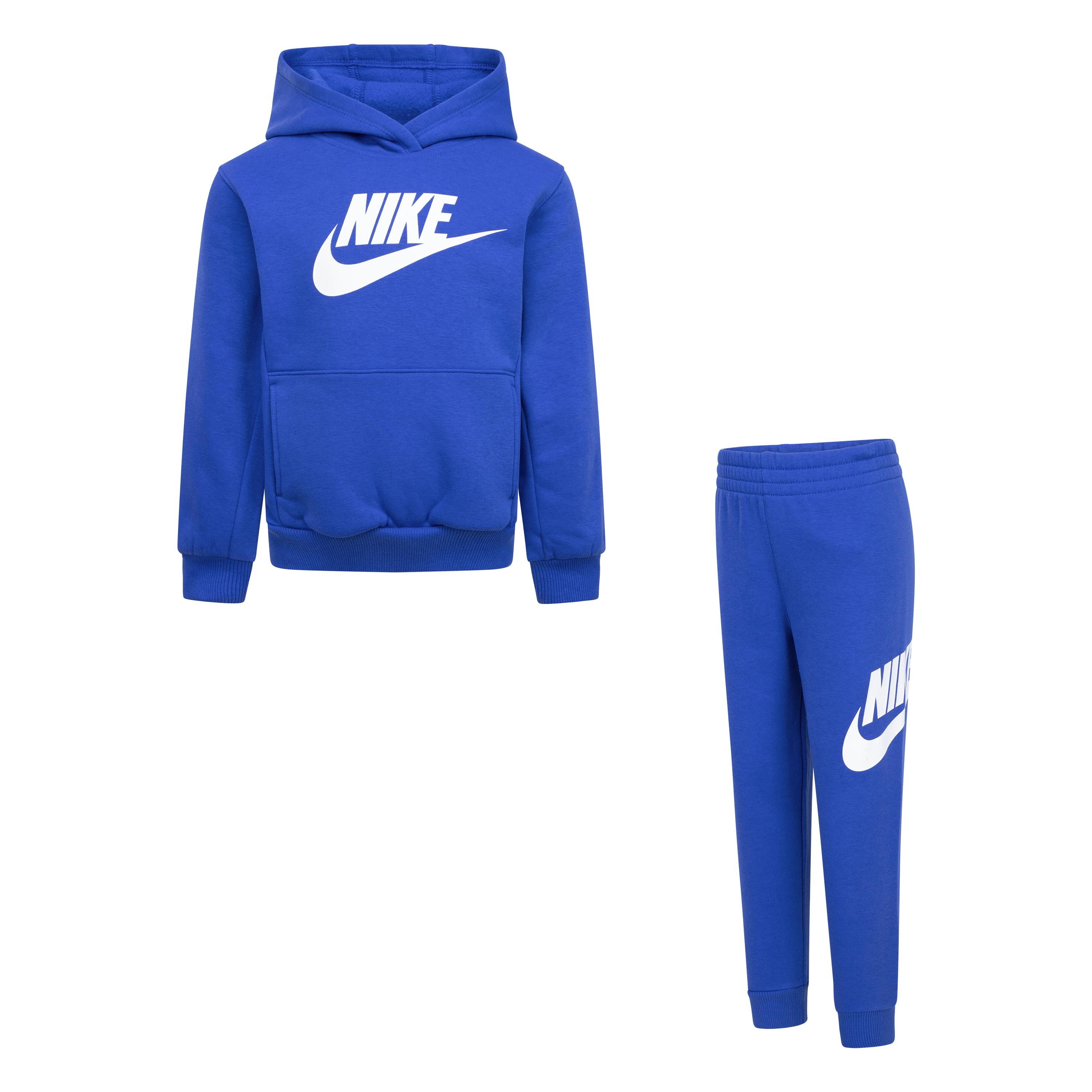 Nike Sportswear Joggingpak NKN CLUB FLEECE SET (set, 2-delig) jongens joggingpakken maat 98 (3) blauw