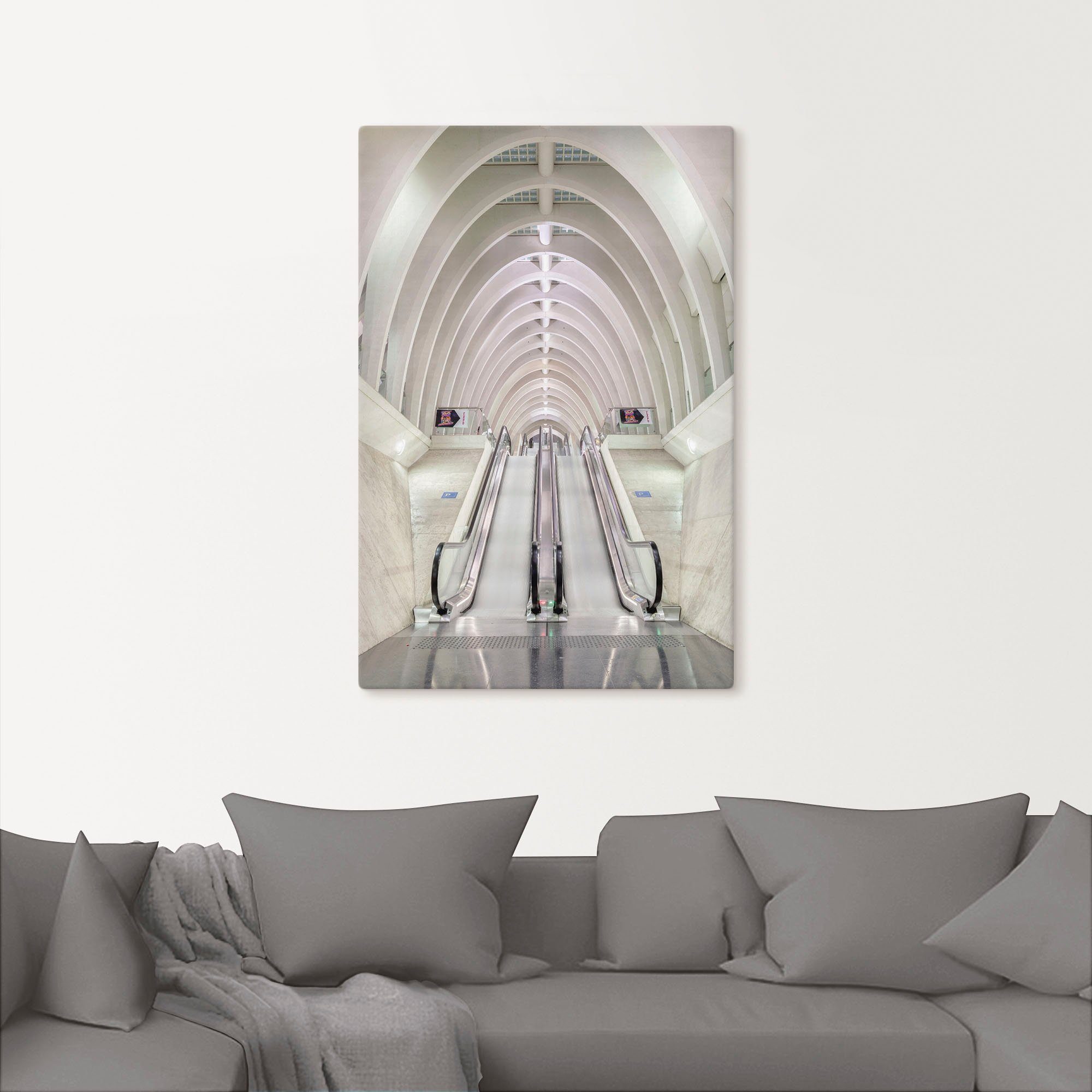 Artland Artprint op linnen De roltrap gespannen op een spieraam