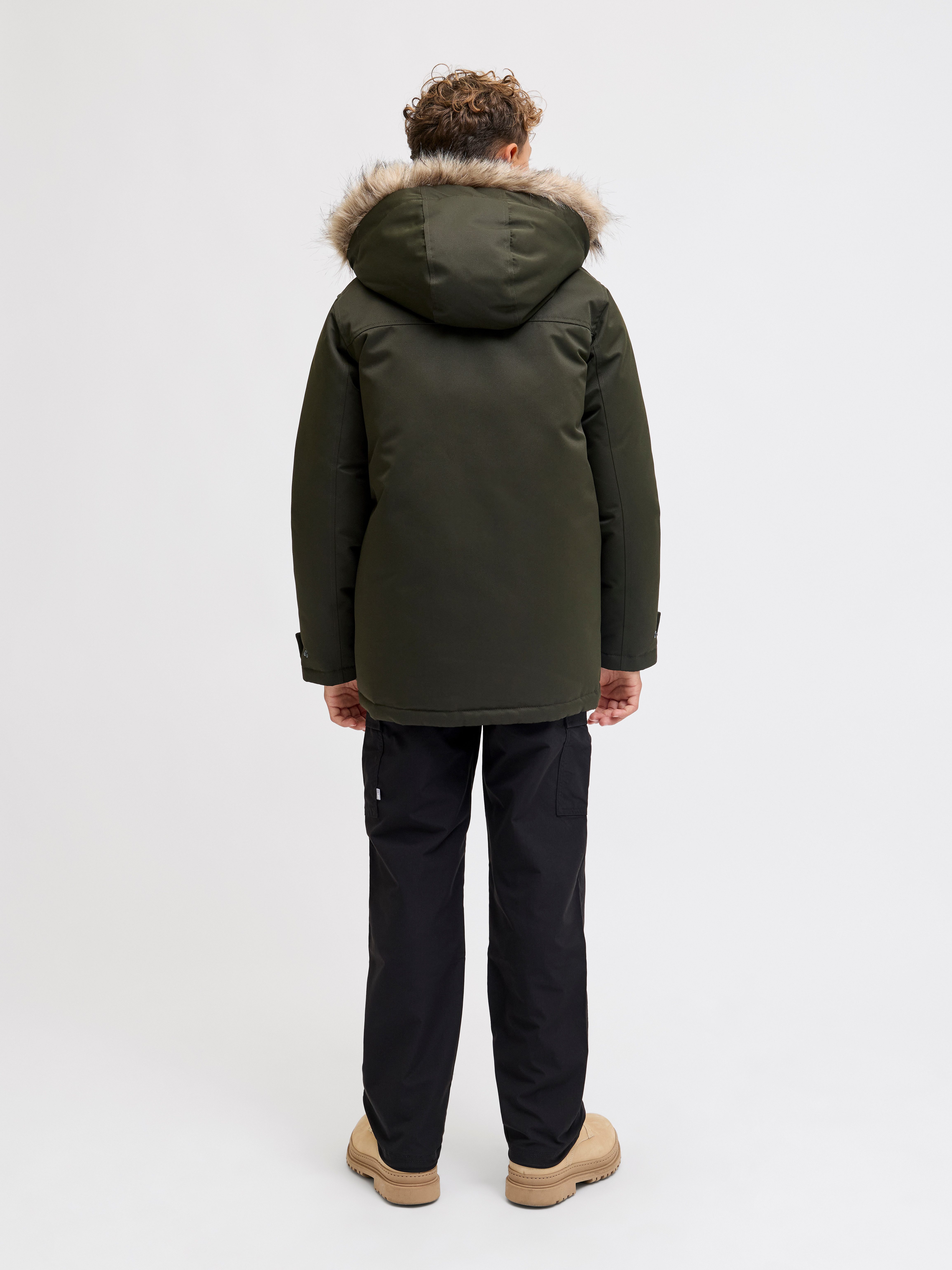Jack & Jones Junior Parka JJCHARLIE DETACHABLE FAUX FUR PARK JNR