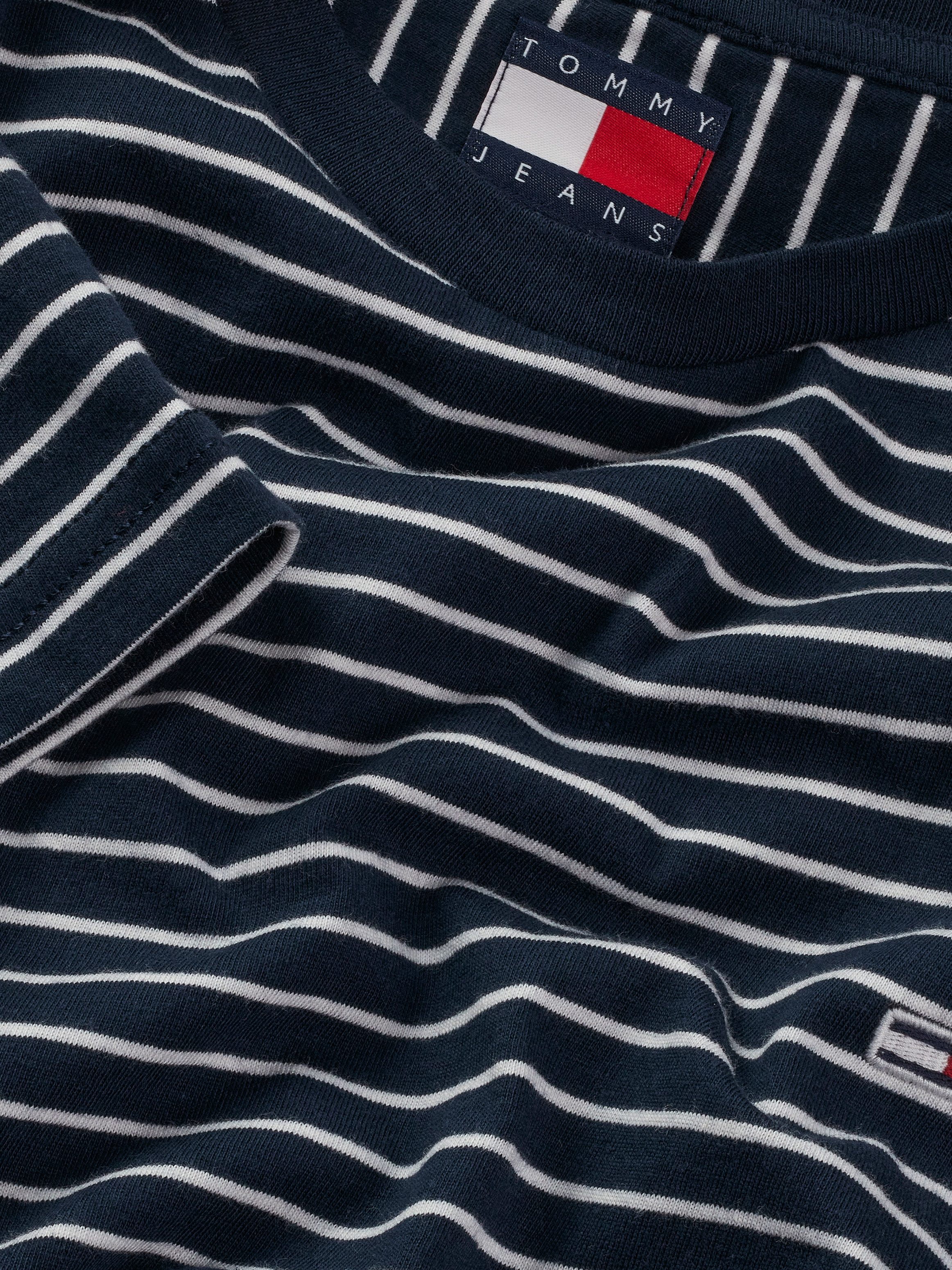TOMMY JEANS Shirt met ronde hals TJM SLIM STRIPE TEE